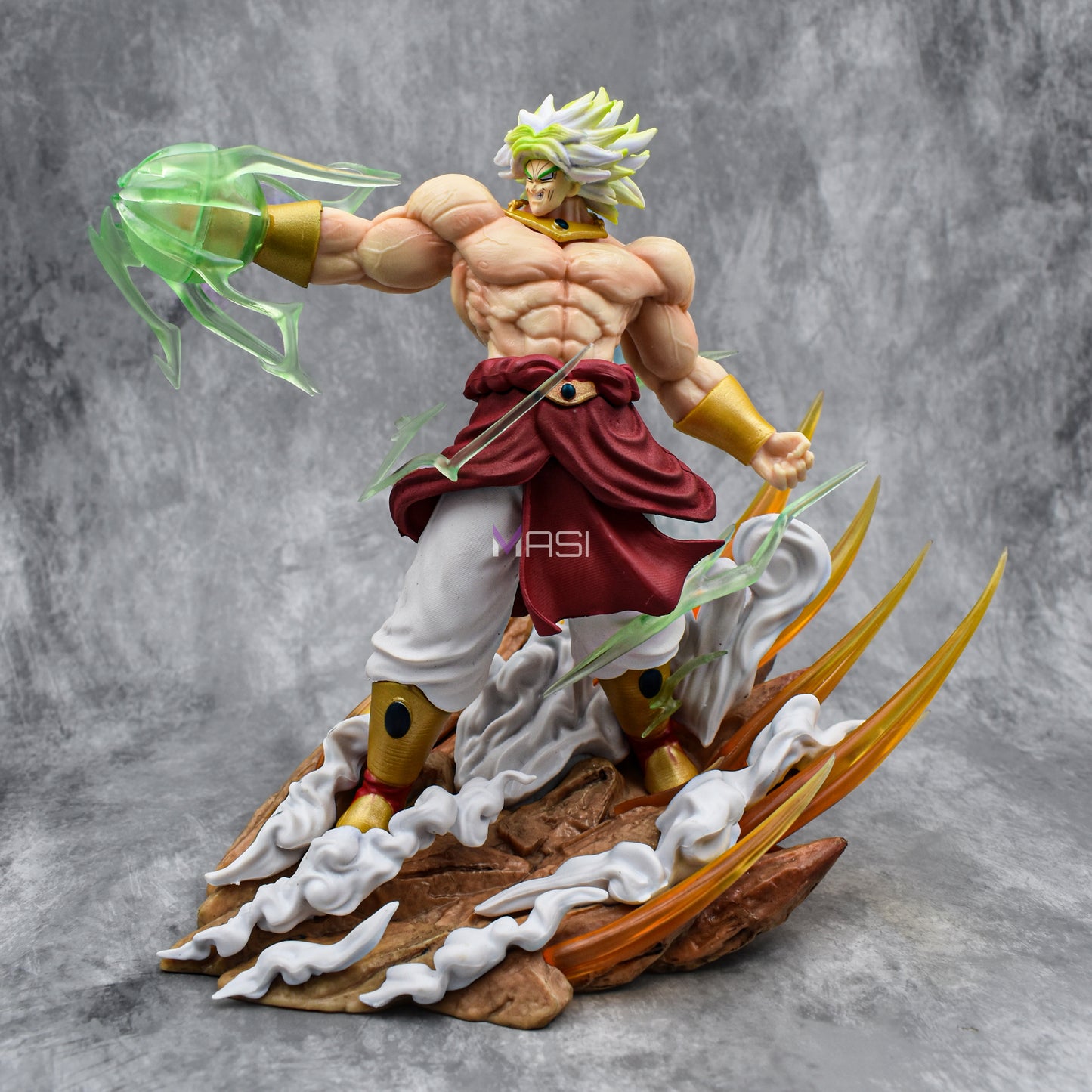 Broly Destroying Goku Iconic Action Figure With 2 Replaceable Heads (20 Cm Height) - Dragon Ball Z