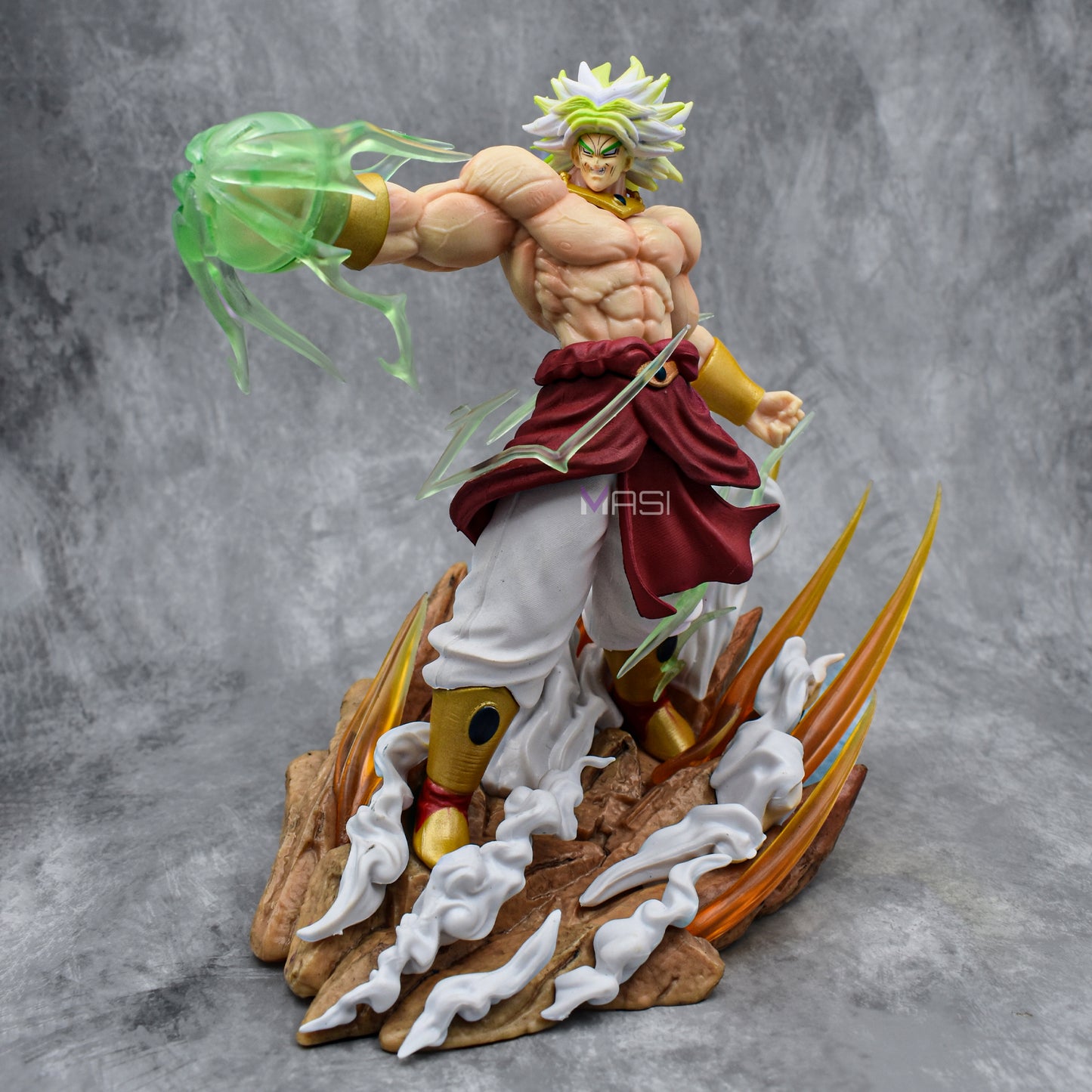 Broly Destroying Goku Iconic Action Figure With 2 Replaceable Heads (20 Cm Height) - Dragon Ball Z