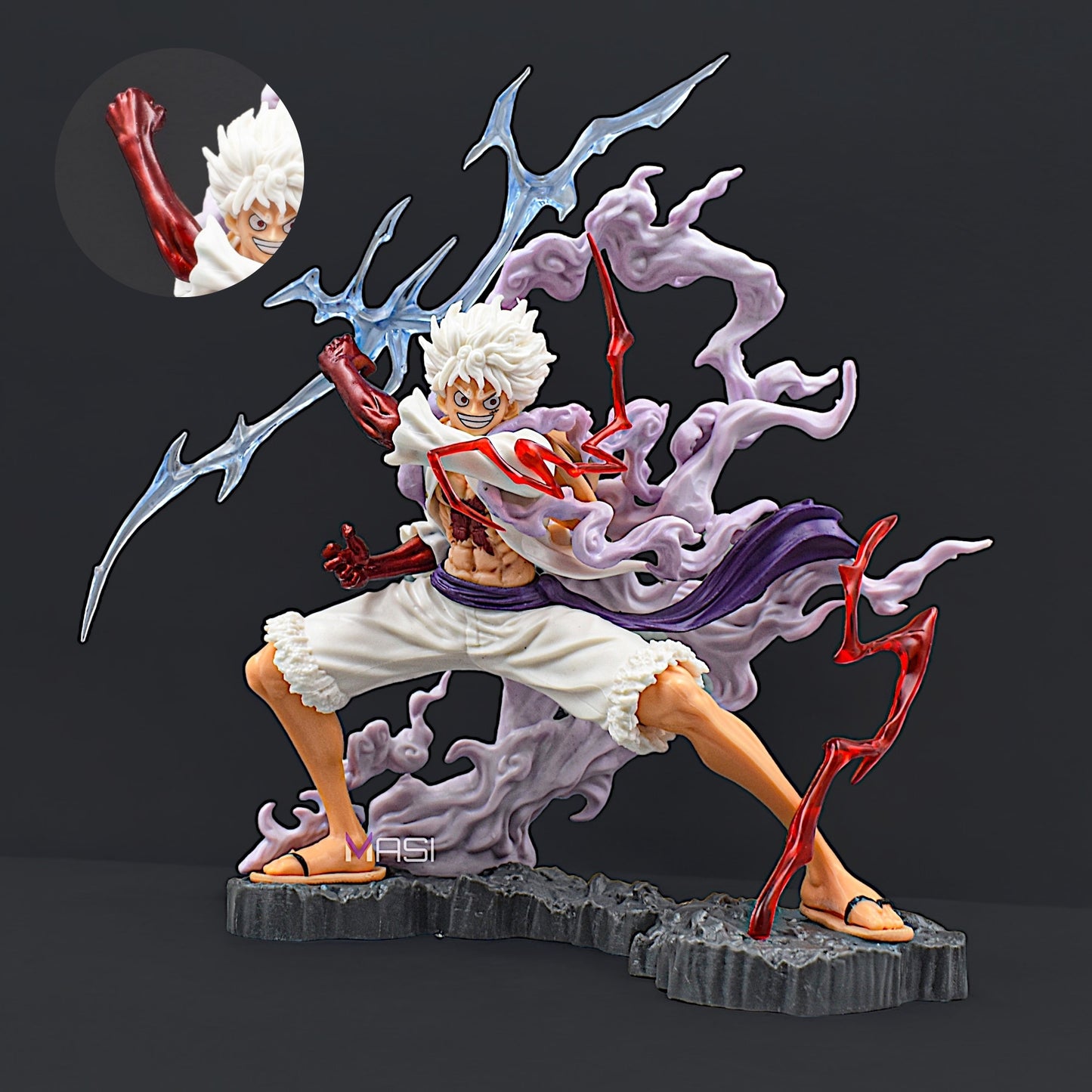 Monkey D. Luffy Gear 5 Limited Edition Action Figure With Thunder Sword (25 Cm Height) - One Piece