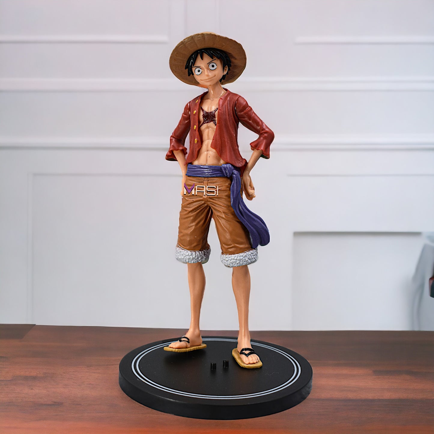 Straw Hat Monkey D. Luffy Action Figure With Stand (20 Cm Height) - One Piece