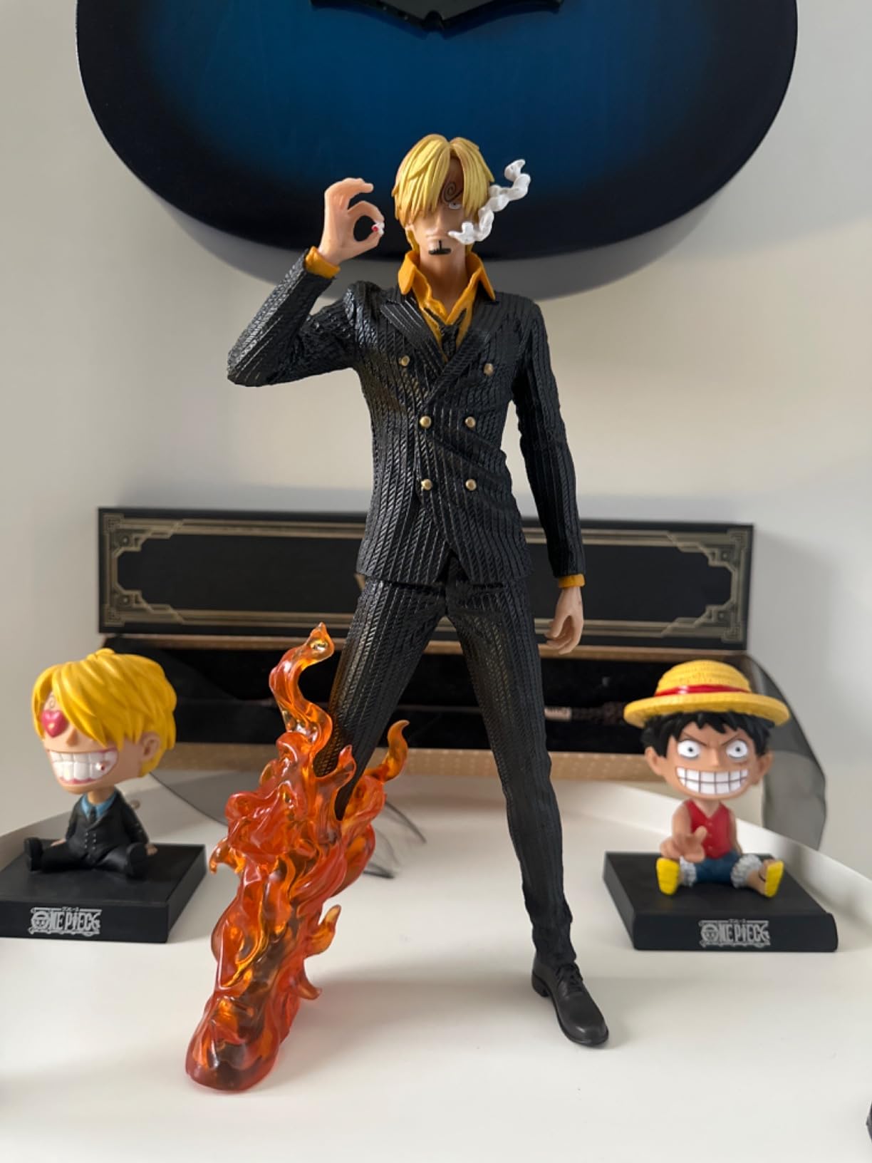 Sanji Standing Action Figure With Fire In One Leg (32 Cm Height) - One Piece
