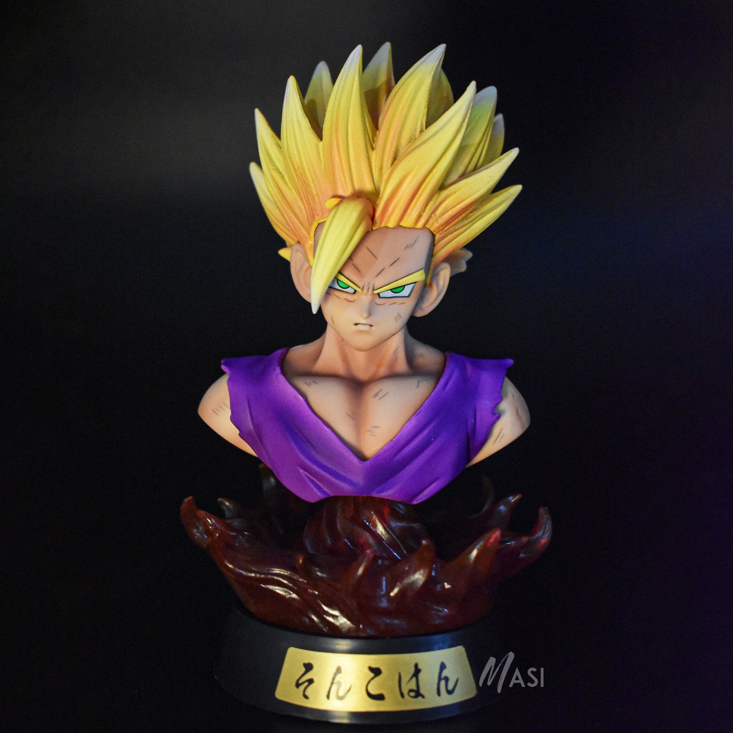 Dragon Bz Iconic Action Figures Collectible Statue Figurine (Gohan Led)