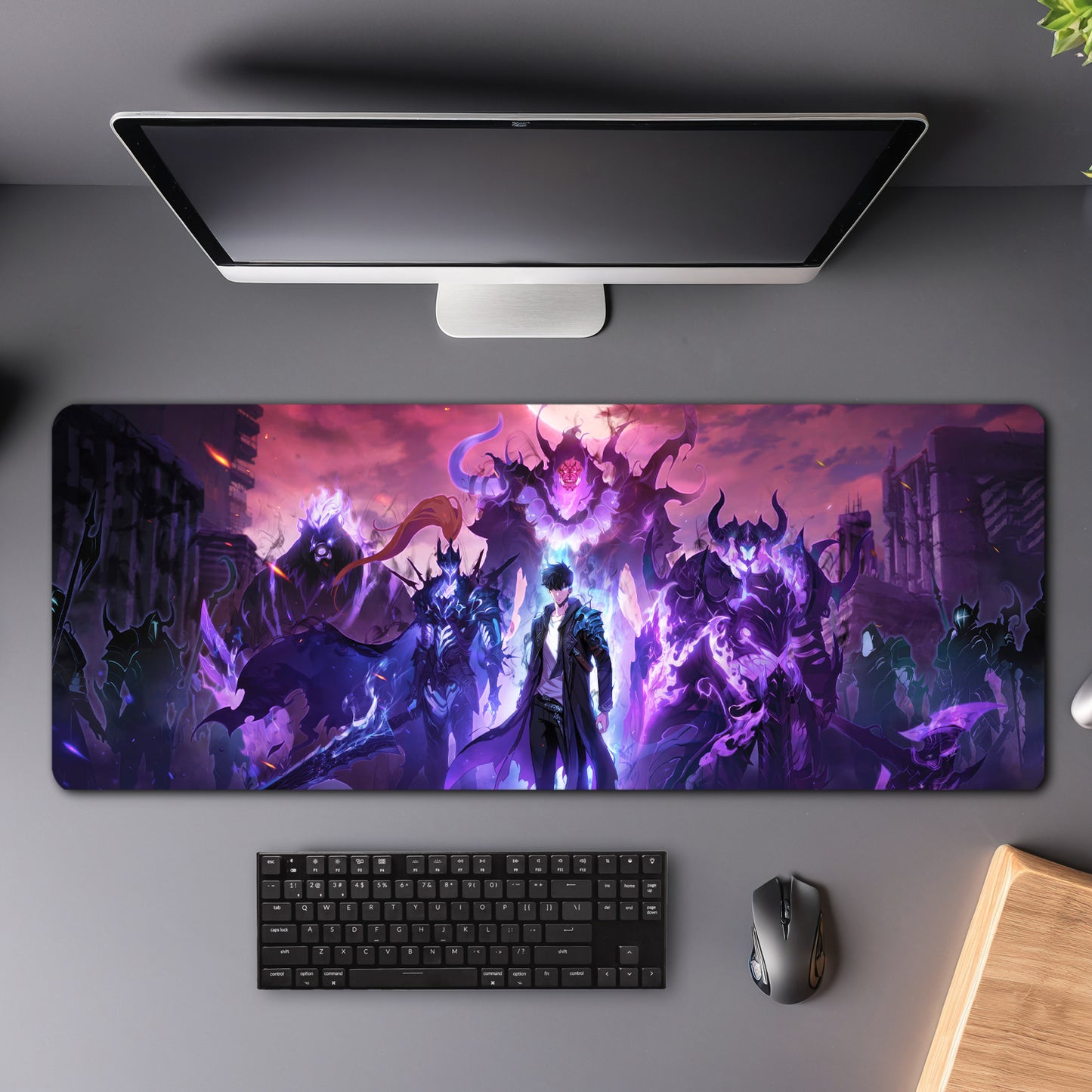 Solo Leveling Mouse Pad (31 X 12 Inches) - Gaming Mouse Pad | Rubber Base Desk Mat
