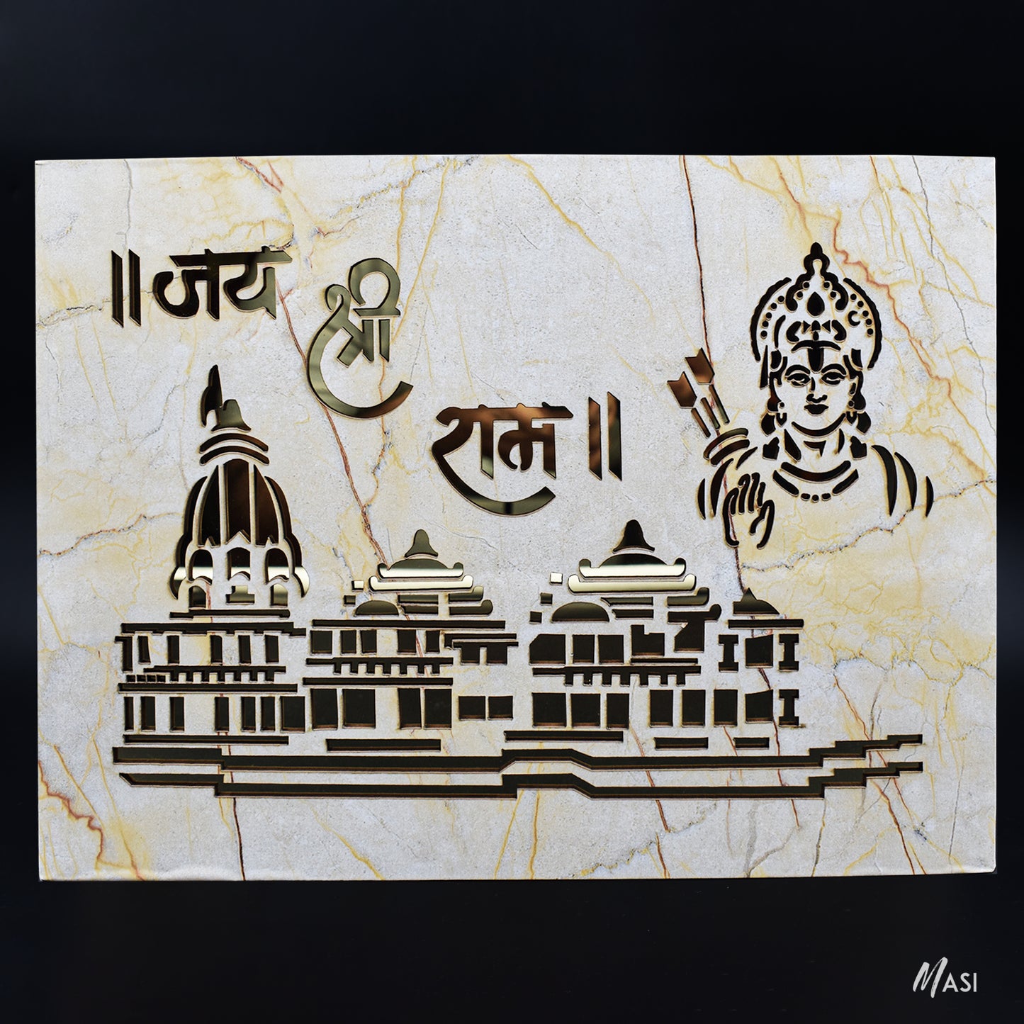 Jai Shree Ram |ram Mandir Home Decoration Wall Sculture For Living Room | Ram Mandir Ayodhya Sculpture