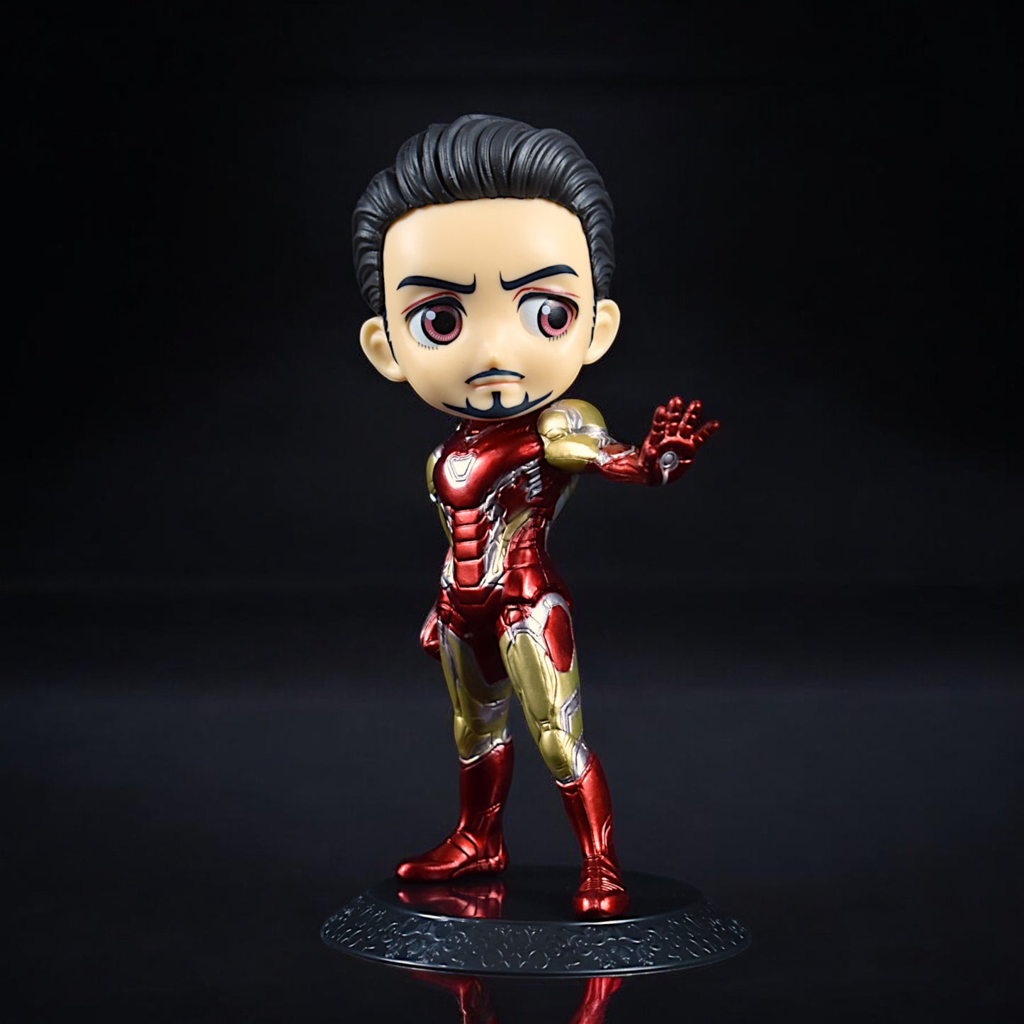 Iron Man Q Posket Action Figure With Stand (16 Cm Height)