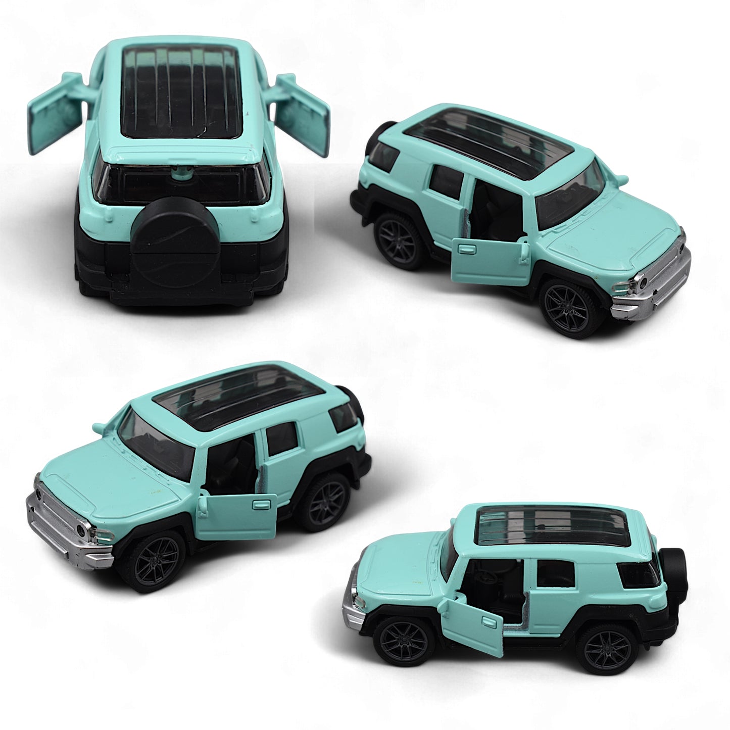 Hummer Car Die-cast Model Toy 1:36 Exclusive Alloy Metal Car with Pull Back with Openable Doors - Green