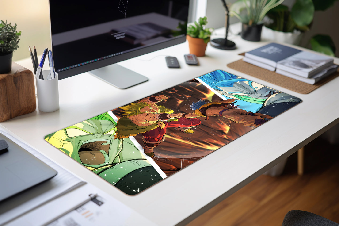Dragon Ball Z/super Broly Vs Gogeta Mouse Pad (23 X 11 Inches) - Gaming Mouse Pad