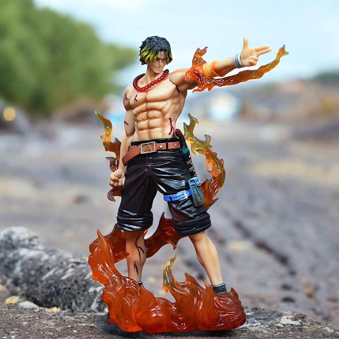 PORTGAS D. ACE FIRE PISTOL ACTION FIGURE (25 CM HEIGHT) - ONE PIECE