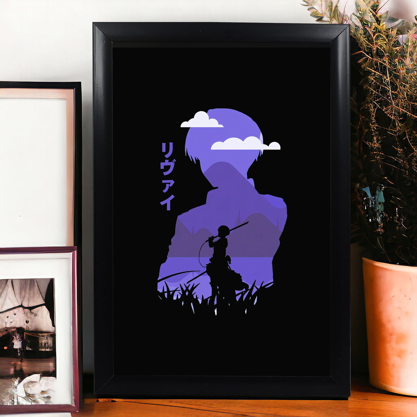 Capt. Levi Ackerman Photo Frame (A4 Size) - Attack On Titan