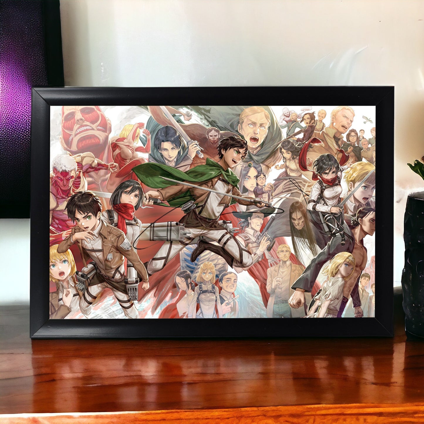 Aot All Characters Photo Frame (A4 Size) - Attack On Titan