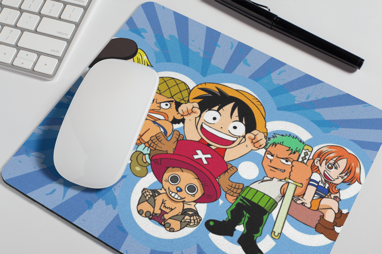 One Piece Monkey D. Luffy Crew Mouse Pad (9 X 7.5 Inches) - Gaming And Officie Mouse Pad
