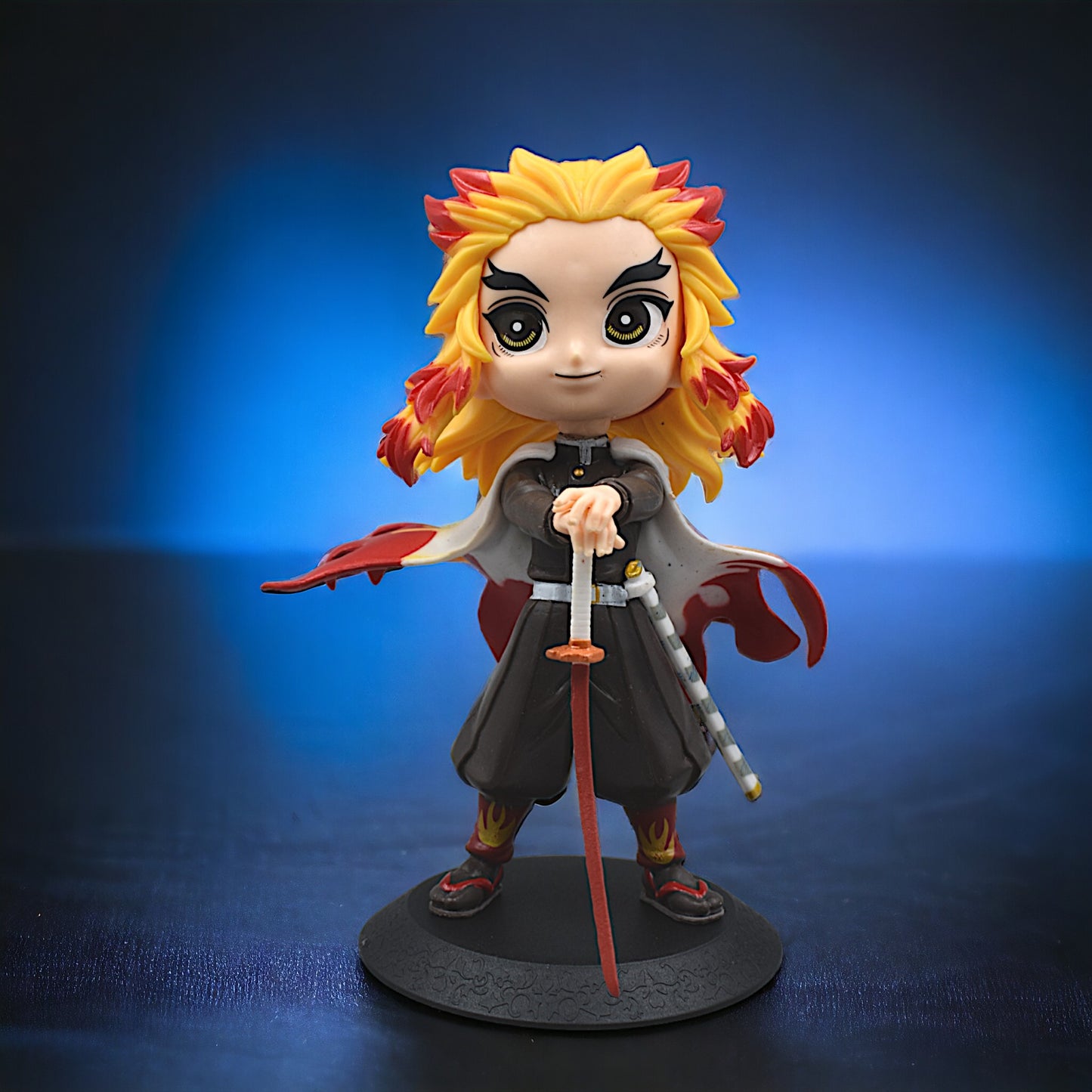 Rengoku Q Posket Figurine With Sword (15 Cm Height) - Demon Slayer