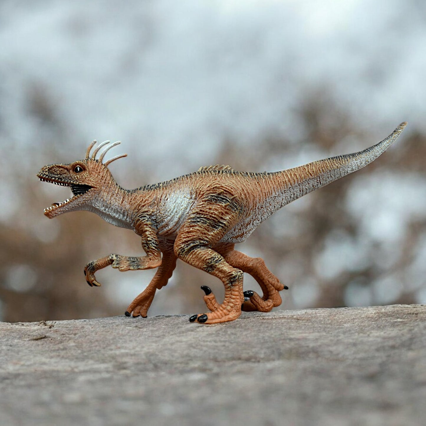 Dinosaur Action Figure - Realistic 10-inch Velociraptor Toy For Kids