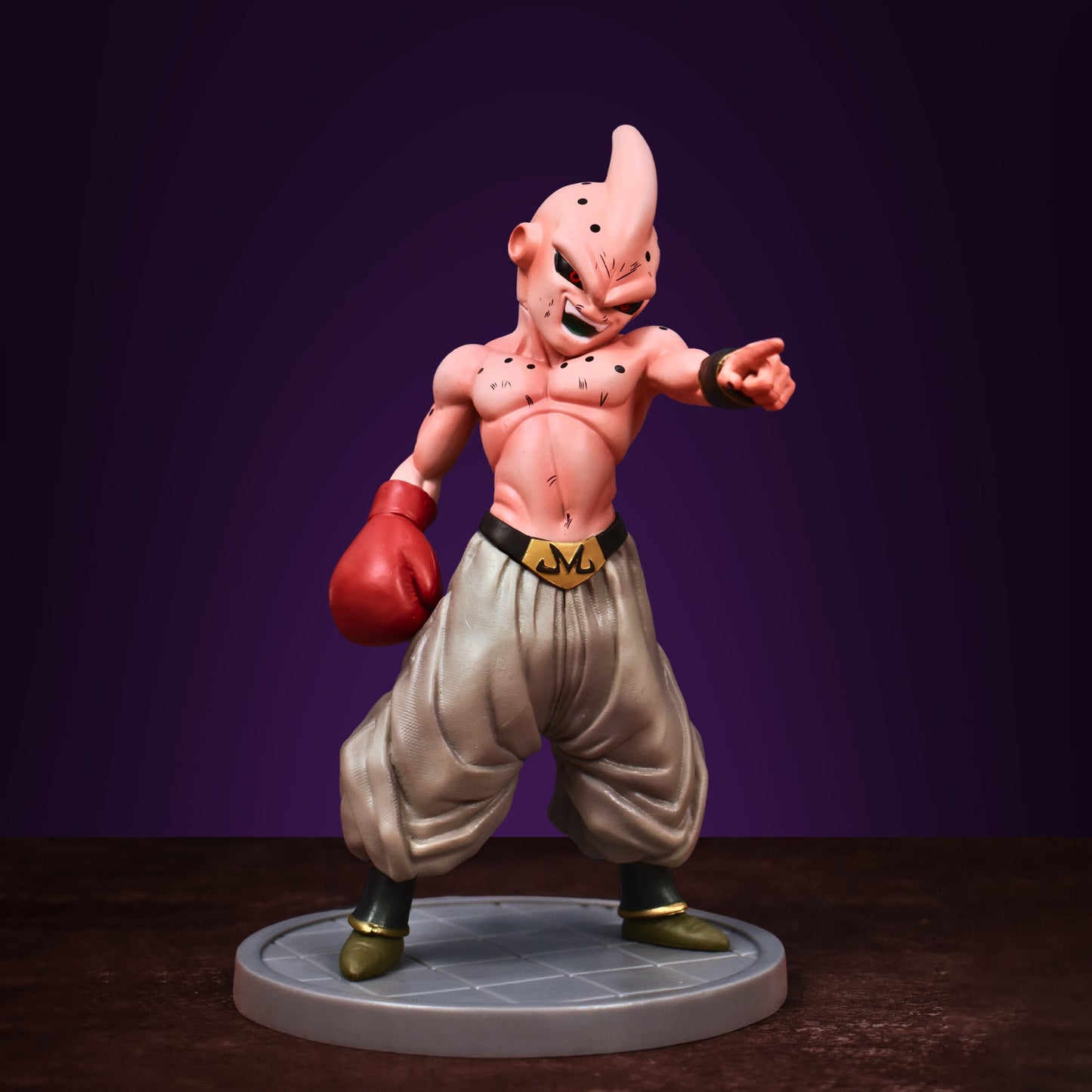 MAJIN BUU KID ICONIC ACTION FIGURE WITH 2 REPLACEABLE HANDS (19 CM HEIGHT) - DRAGON BALL Z