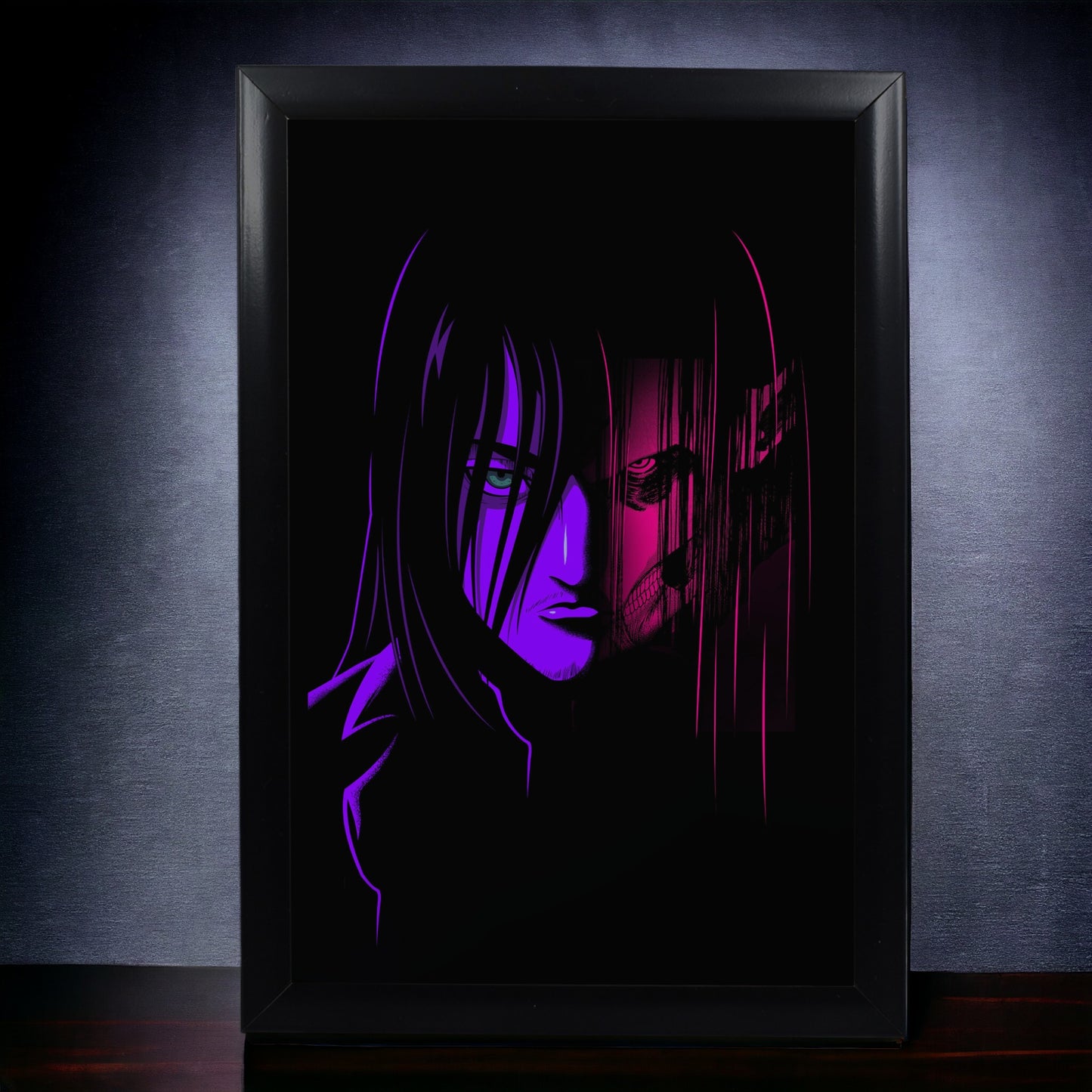 Eren Yeager Attack Titan Face Photo Frame (A4 Size) - Attack On Titan