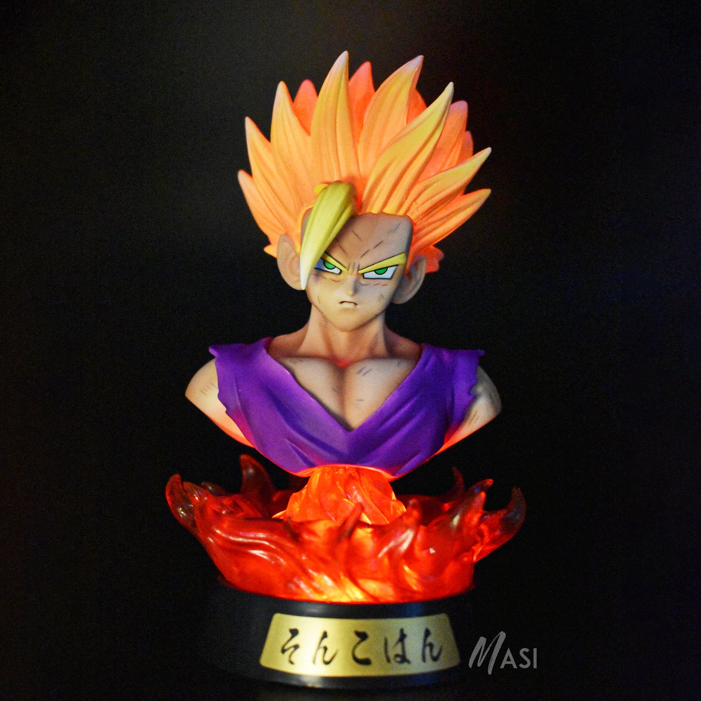 Dragon Bz Iconic Action Figures Collectible Statue Figurine (Gohan Led)