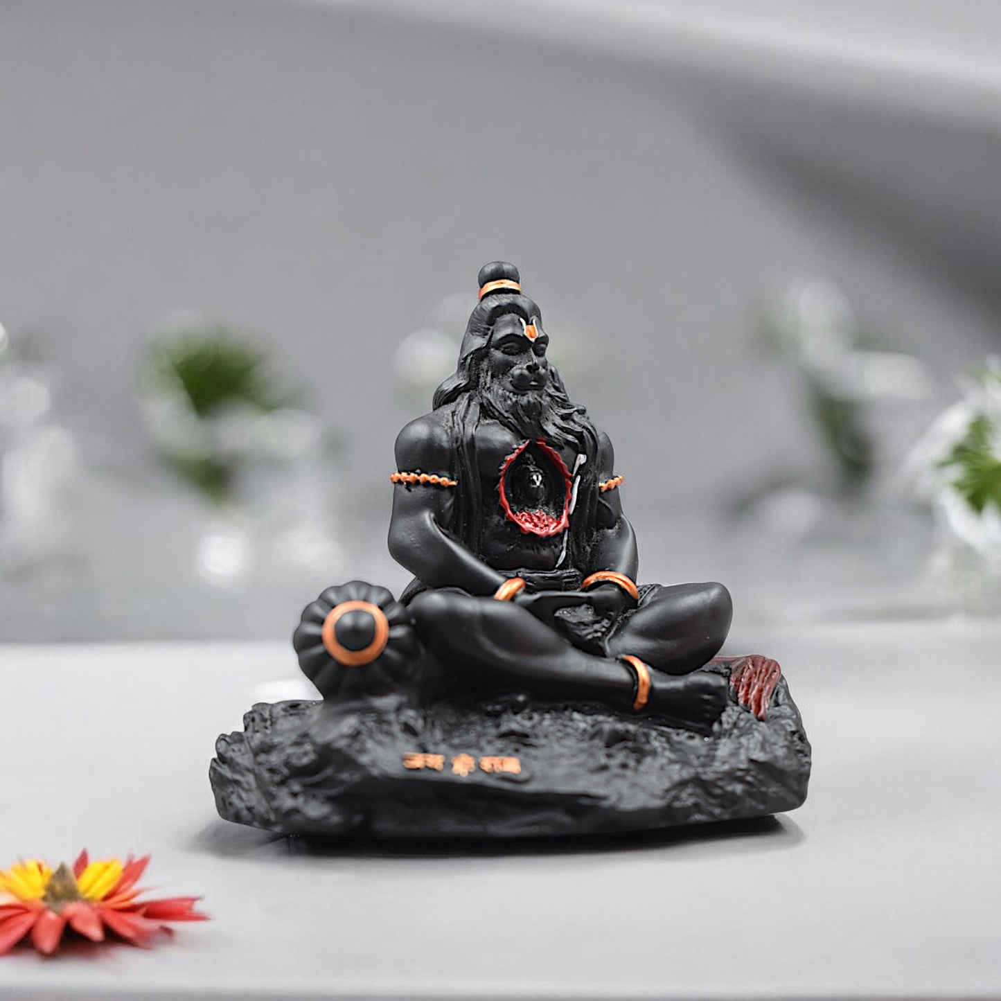 Hanuman Ji Premium Detailed Murti/statue With Sri Ram In Heart For Gift/car Dashboard/home/office Decoration
