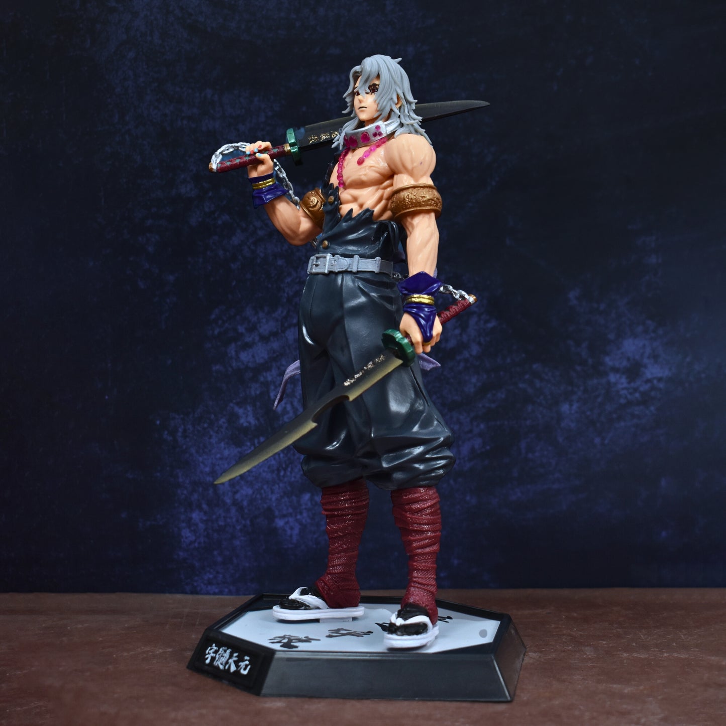 Sound Hashira Tengen Uzui Action Figure with Stand (30 cm Height) - Demon Slayer