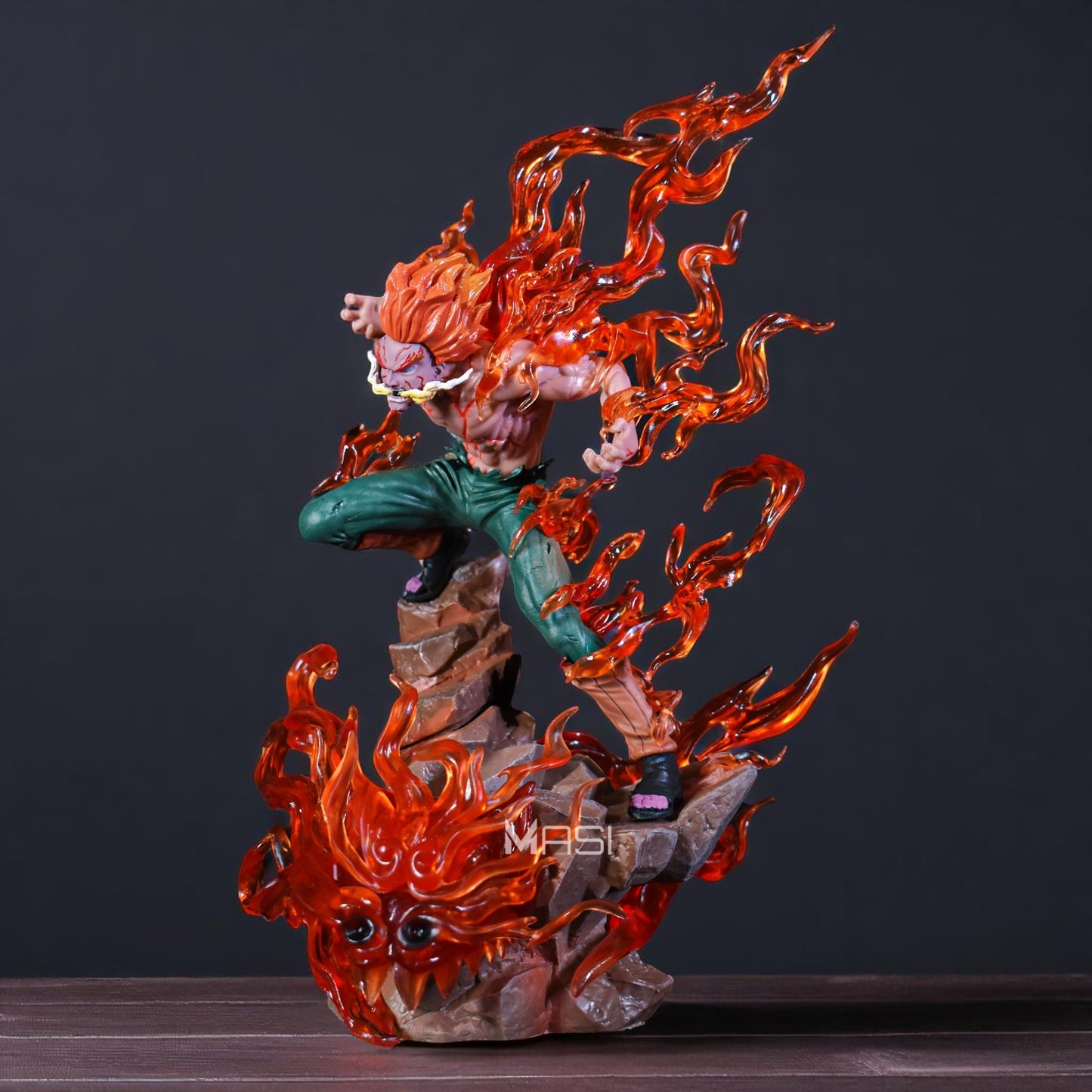 MIGHT GUY EIGHT GATES ACTION FIGURE WITH LED STAND (27 CM HEIGHT) - NARUTO
