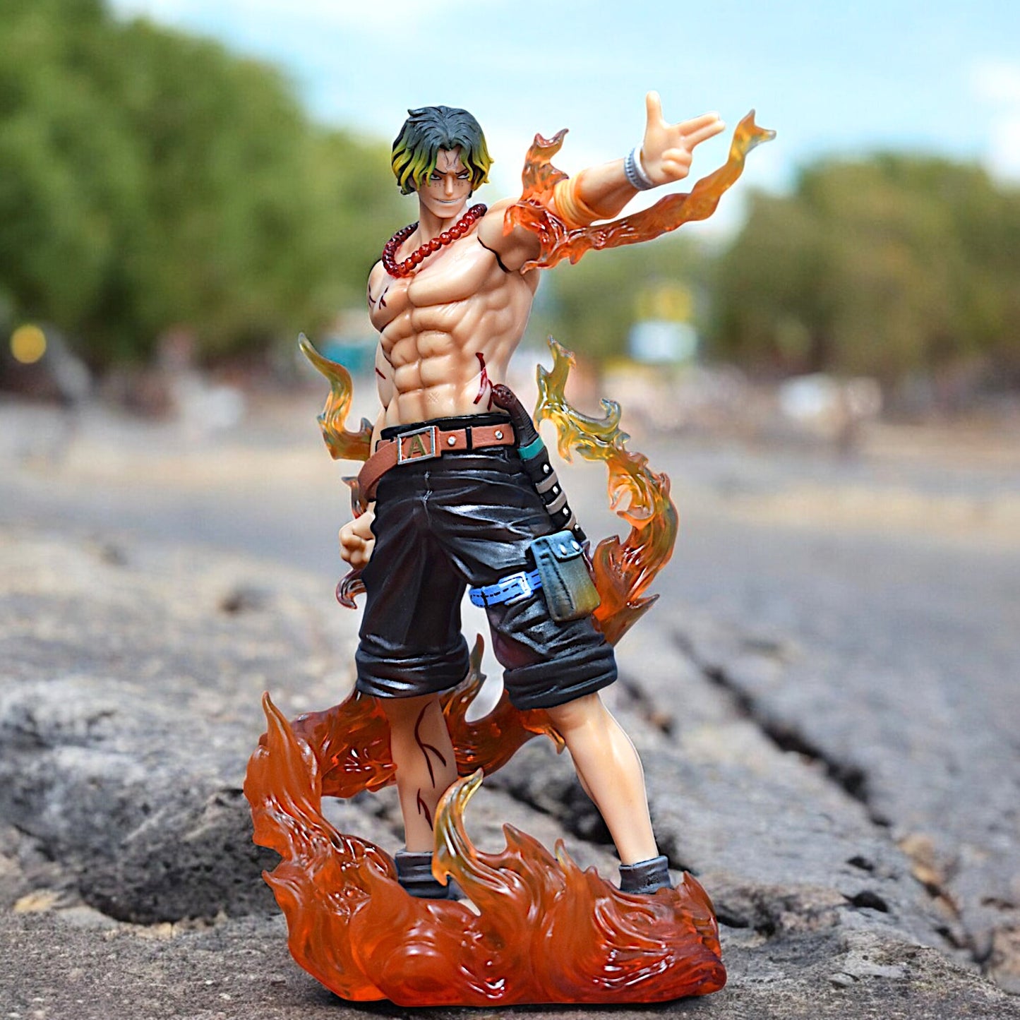 PORTGAS D. ACE FIRE PISTOL ACTION FIGURE (25 CM HEIGHT) - ONE PIECE