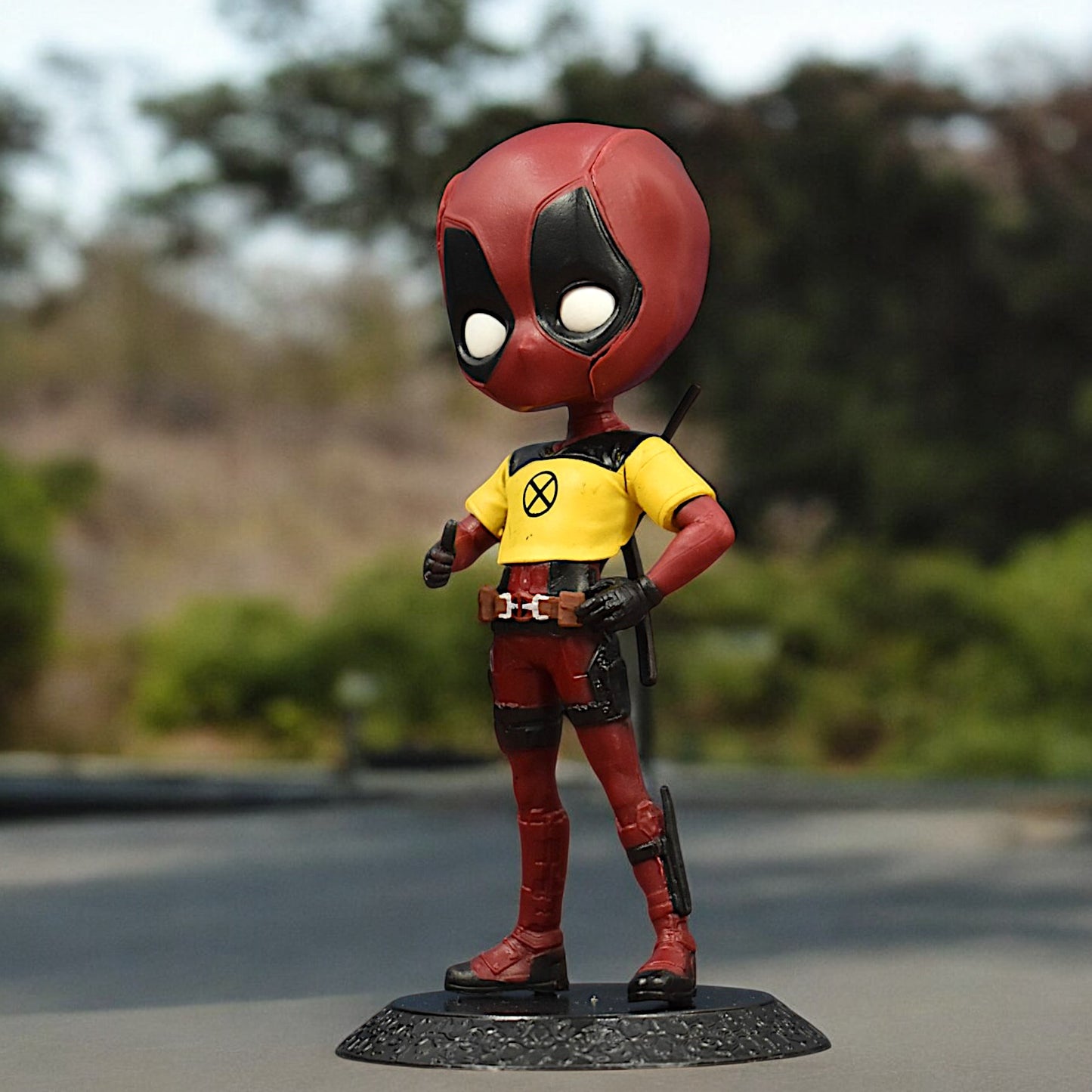 DEADPOOL Q STYLE ACTION FIGURE WITH STAND (15 CM HEIGHT)