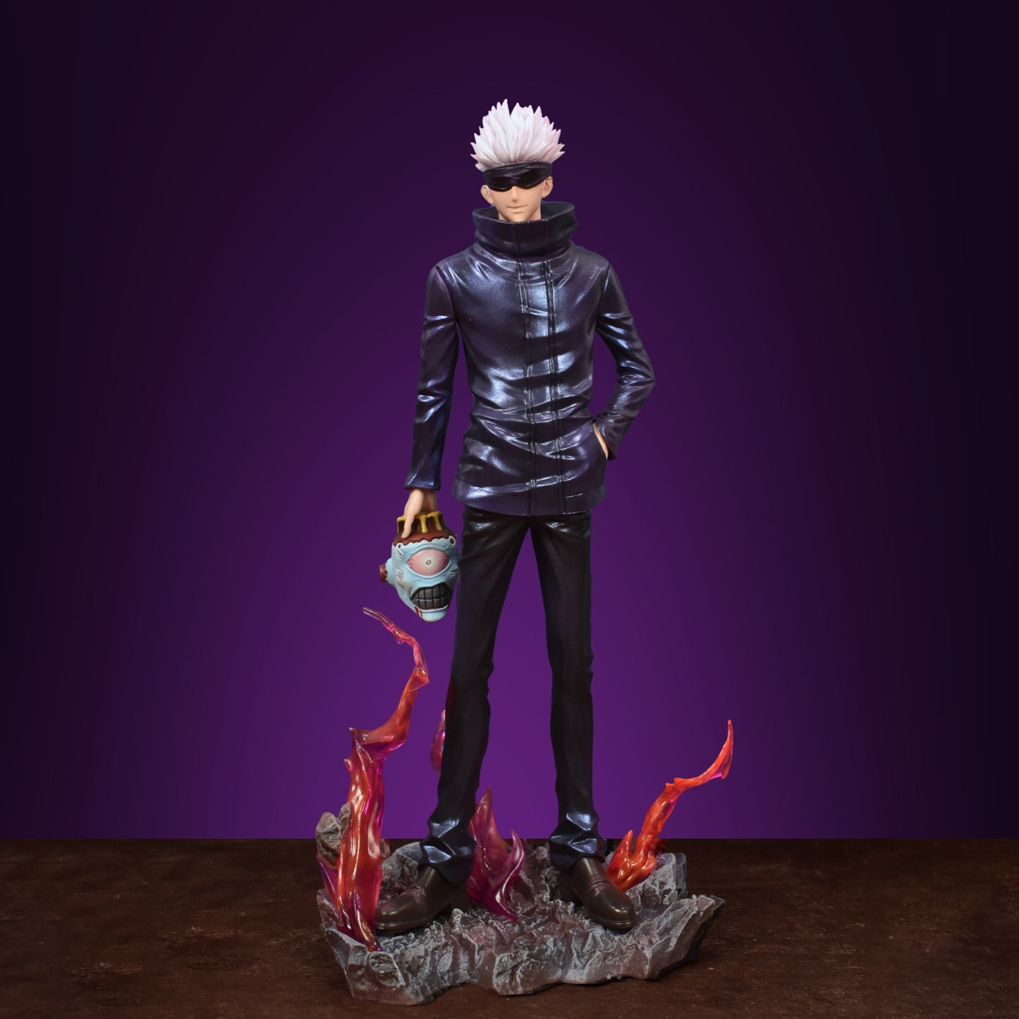 SATORU GOJO ACTION FIGURE WITH 2 REPLACEABLE HEADS AND HANDS (34 CM HEIGHT) - JUJUTSU KAISEN