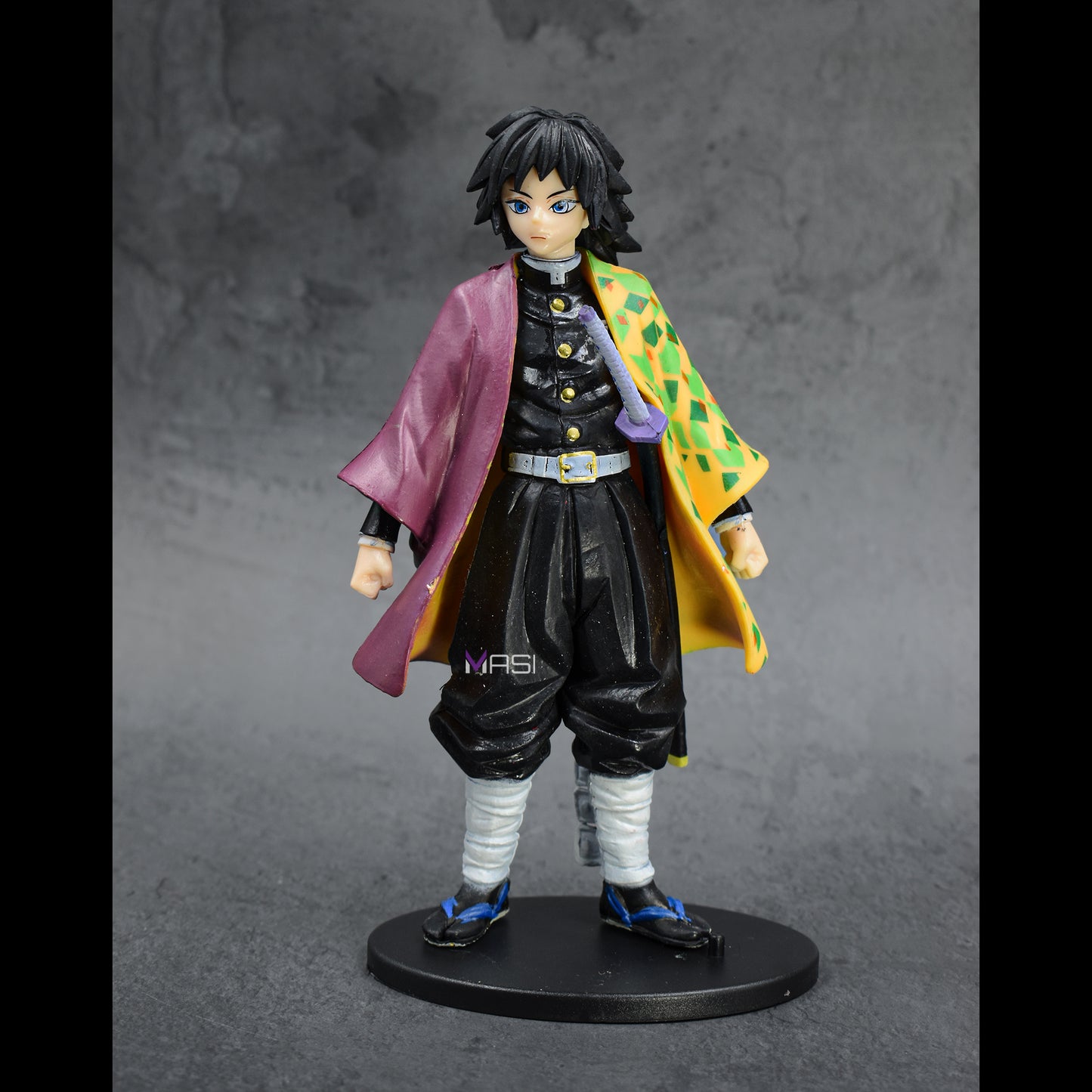 Demon Slayer Anime Hashira Shinobo Kochu Action Figure With Stand - 16 Cm Height (Giyu Tomioka)