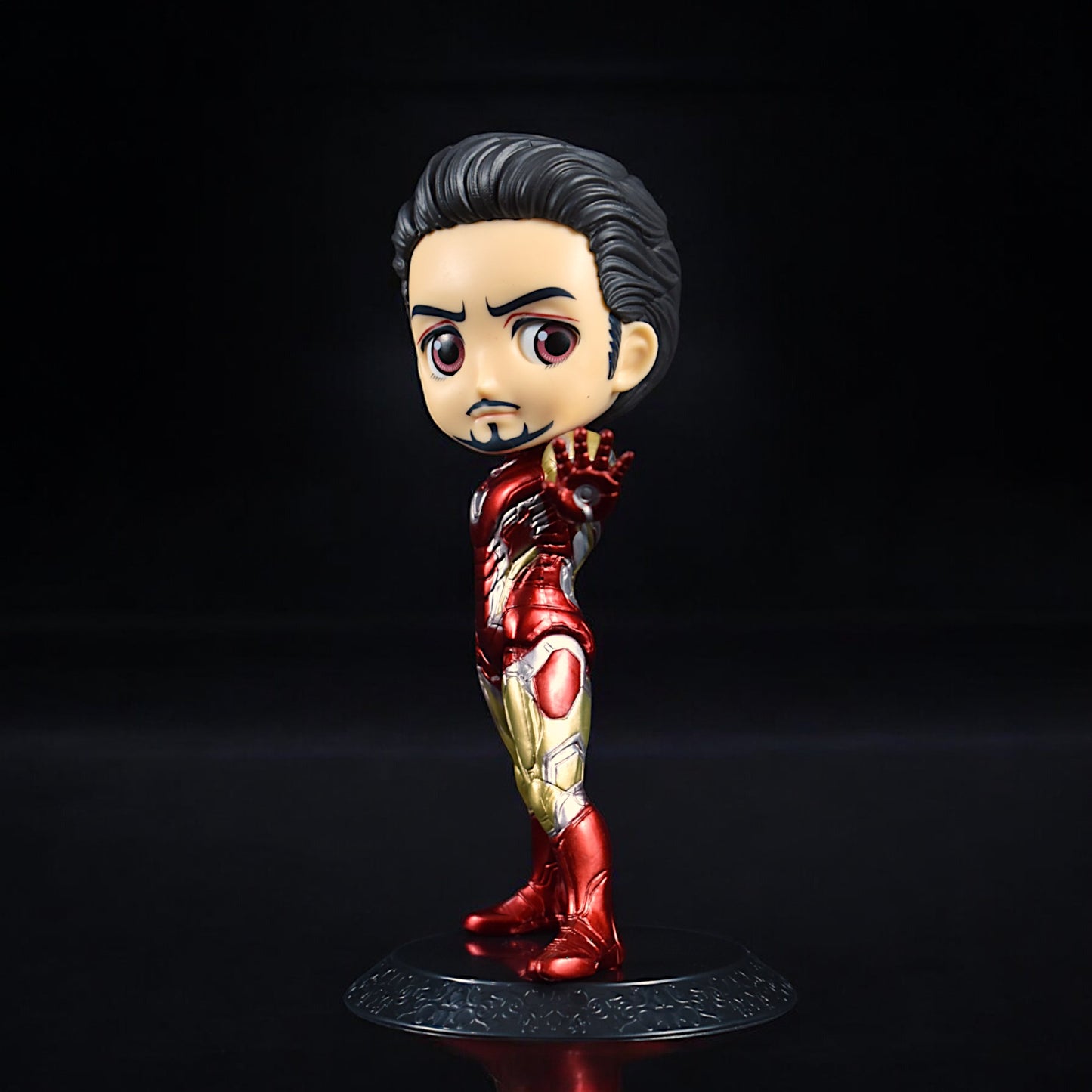 Iron Man Q Posket Action Figure With Stand (16 Cm Height)