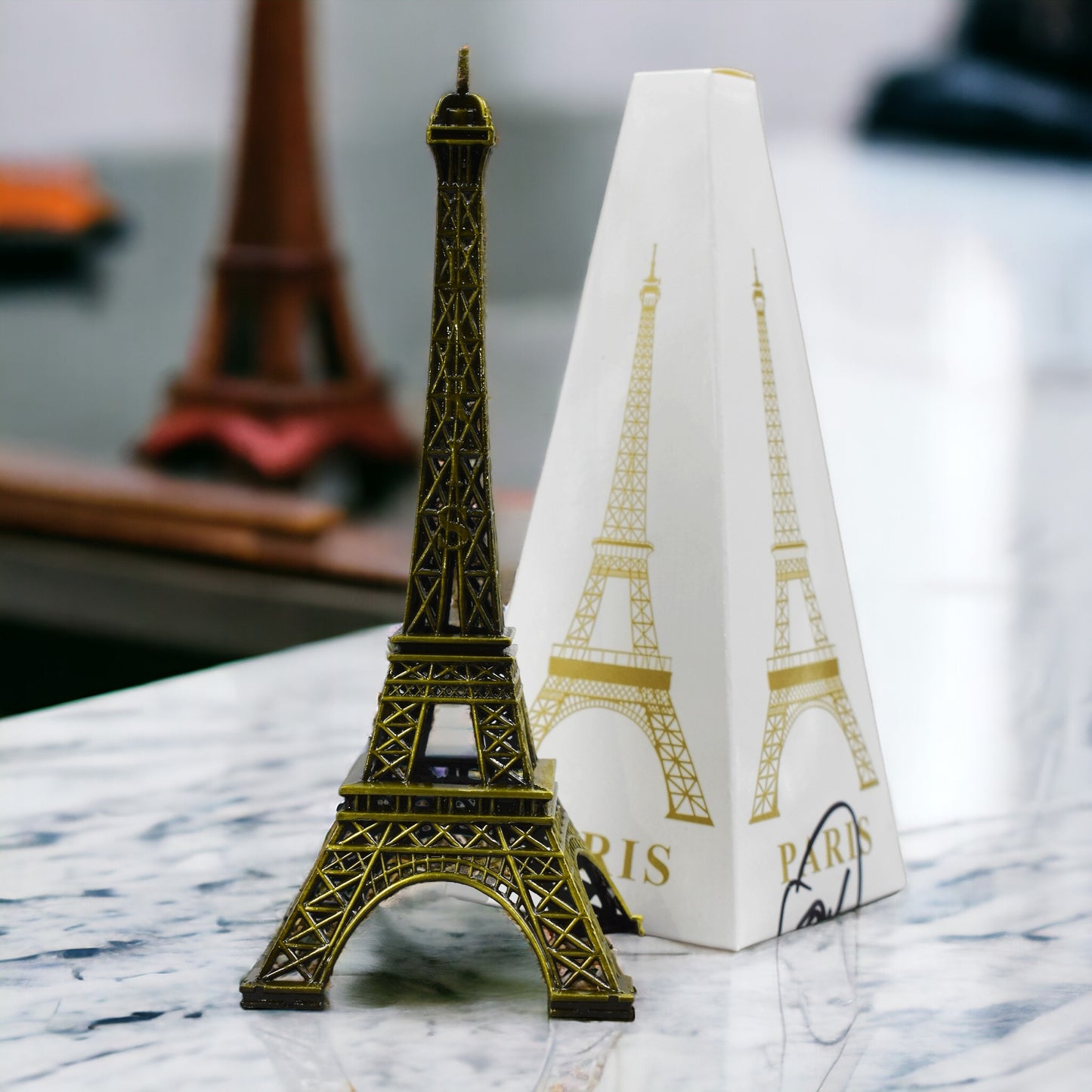 Eiffel Tower Showpiece For Home Decoration (17 Cm Height)