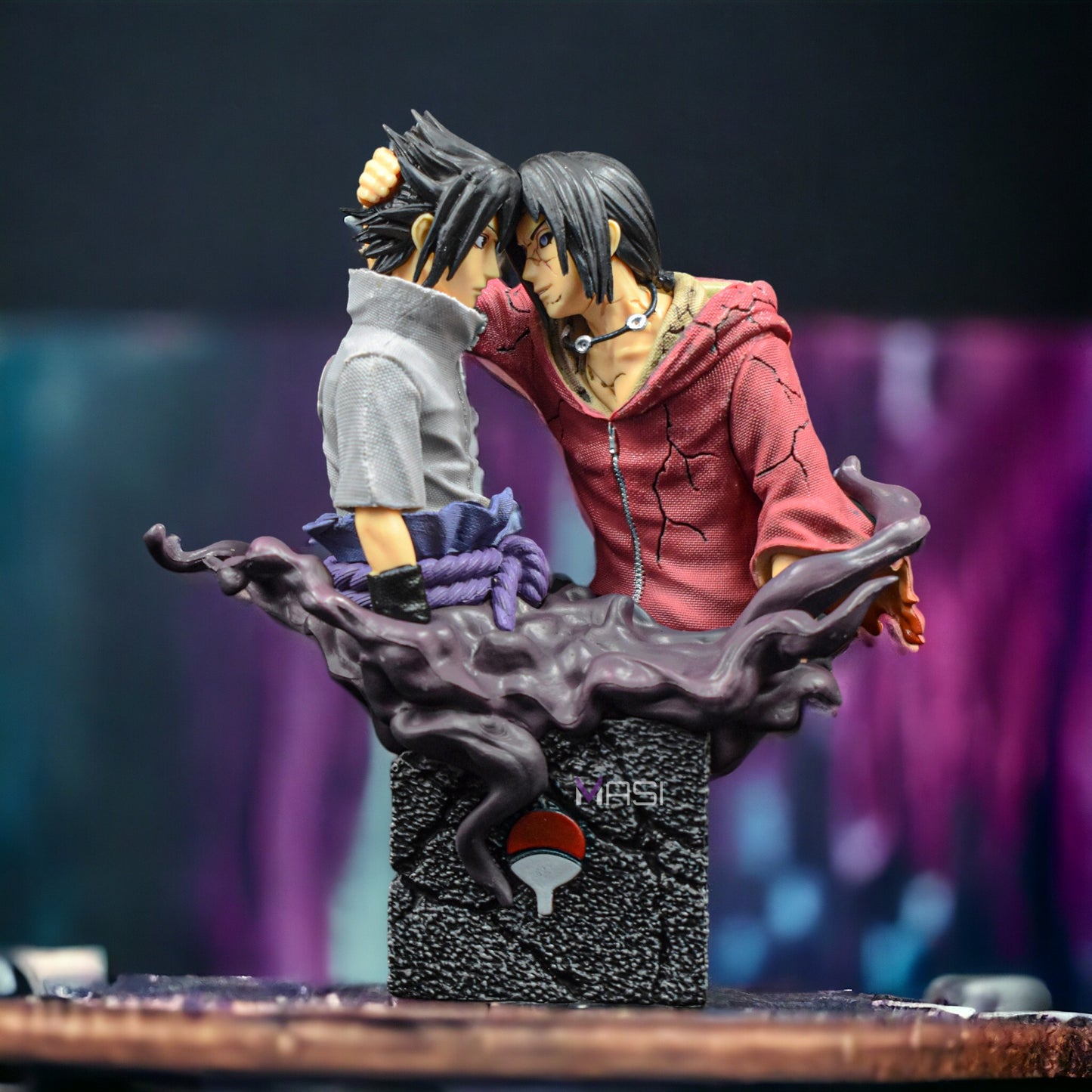 Sasuke And Itachi - Uchiha Brothers Iconic Reconiliation Action Figure (18 Cm Height) - Naruto
