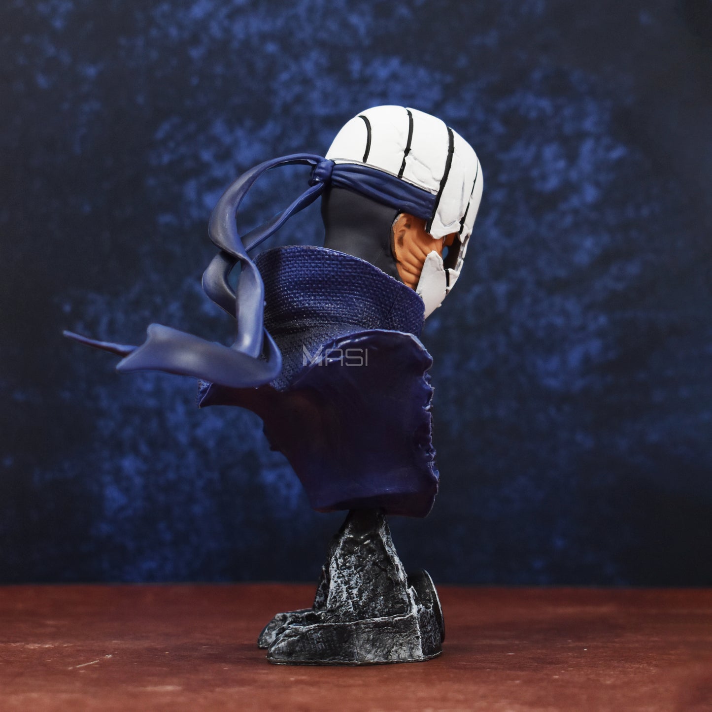 Obito Uchiha Head Action Figure With Stand (15 Cm Height) - Naruto