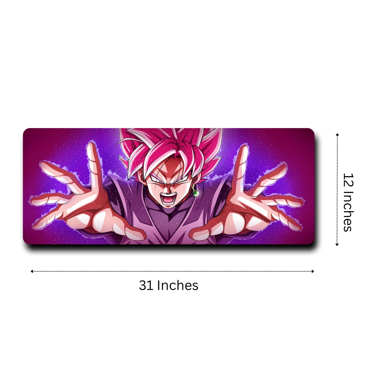 Dragon Ball Z Zamasu The Black Goku Mouse Pad (31 X 12 Inches) - Gaming Mouse Pad | Rubber Base Desk Mat