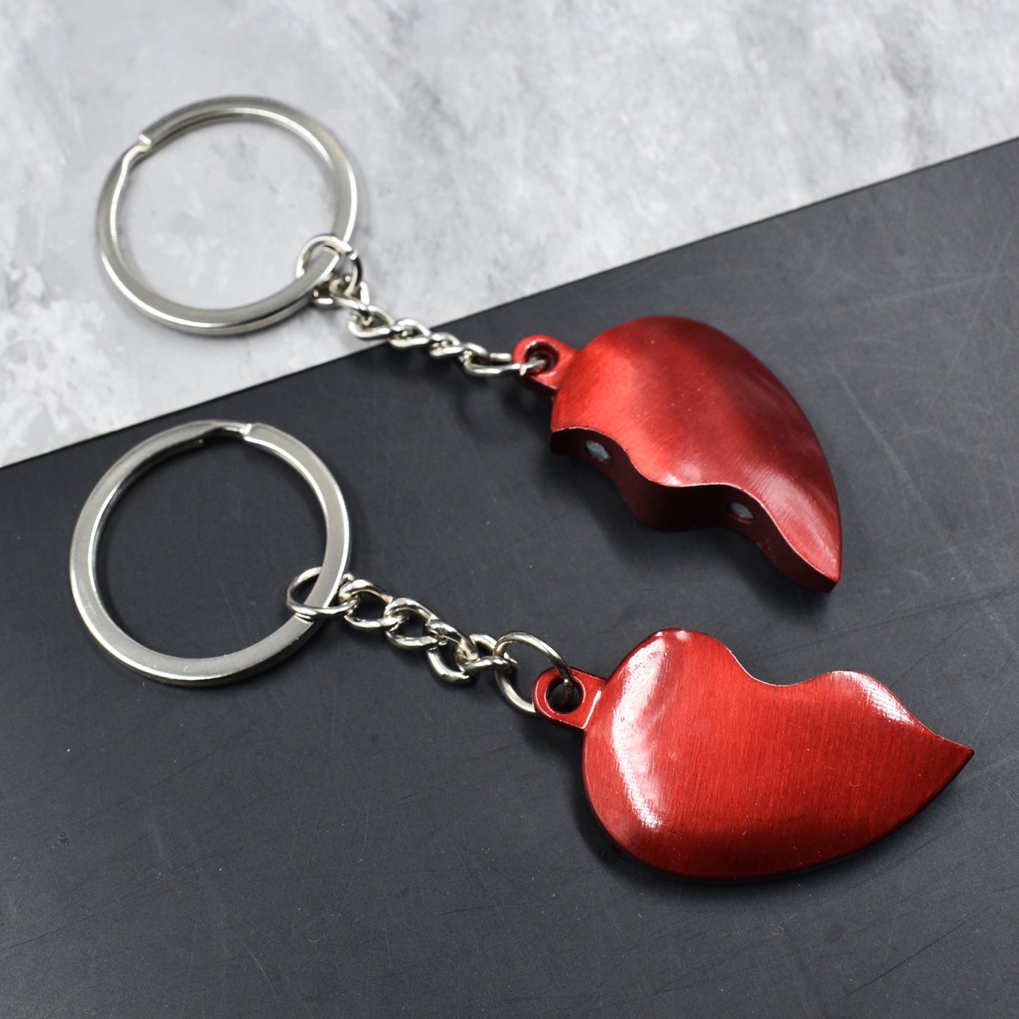 Heart Couple Keyring Pack | Ditachable Keychain For Girlfriend/boyfriend/lover