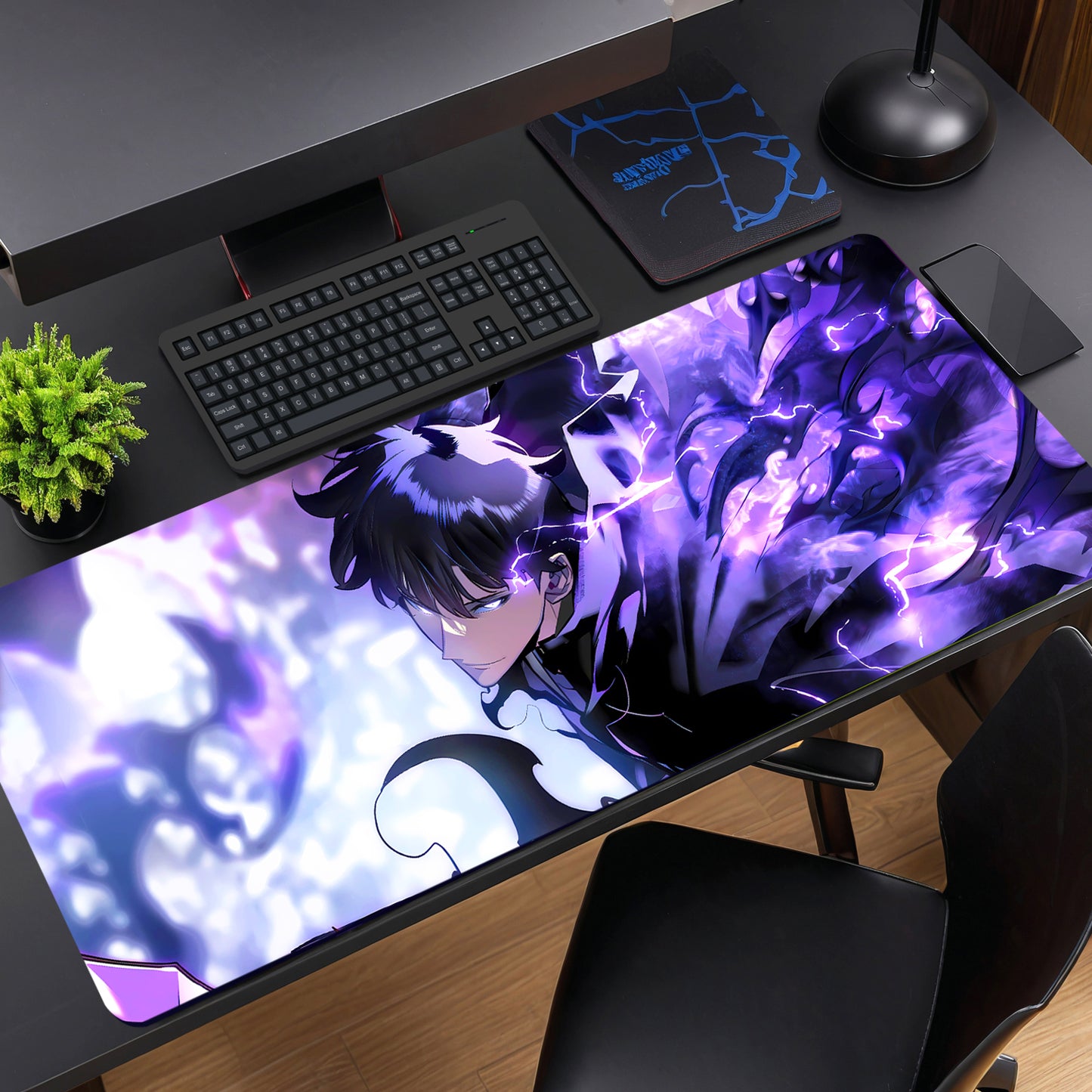 Solo Leveling - Sung Jinwoo Desk Mat (31 X 12 Inches) - Gaming Mouse Pad | Rubber Base Desk Mat