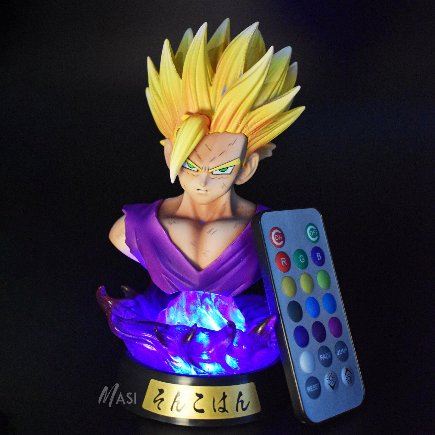 Dragon Bz Iconic Action Figures Collectible Statue Figurine (Gohan Led)