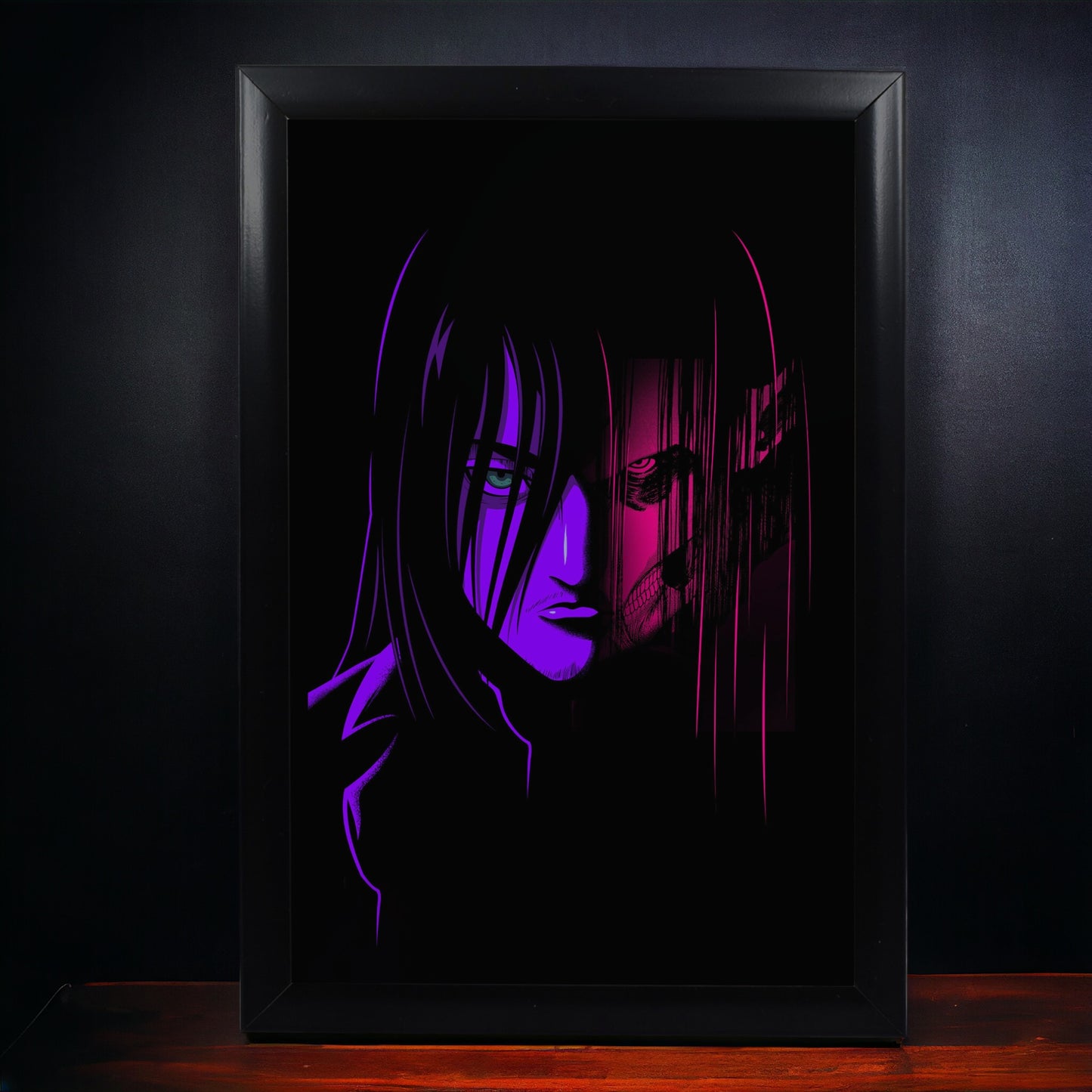 Eren Yeager Attack Titan Face Photo Frame (A4 Size) - Attack On Titan