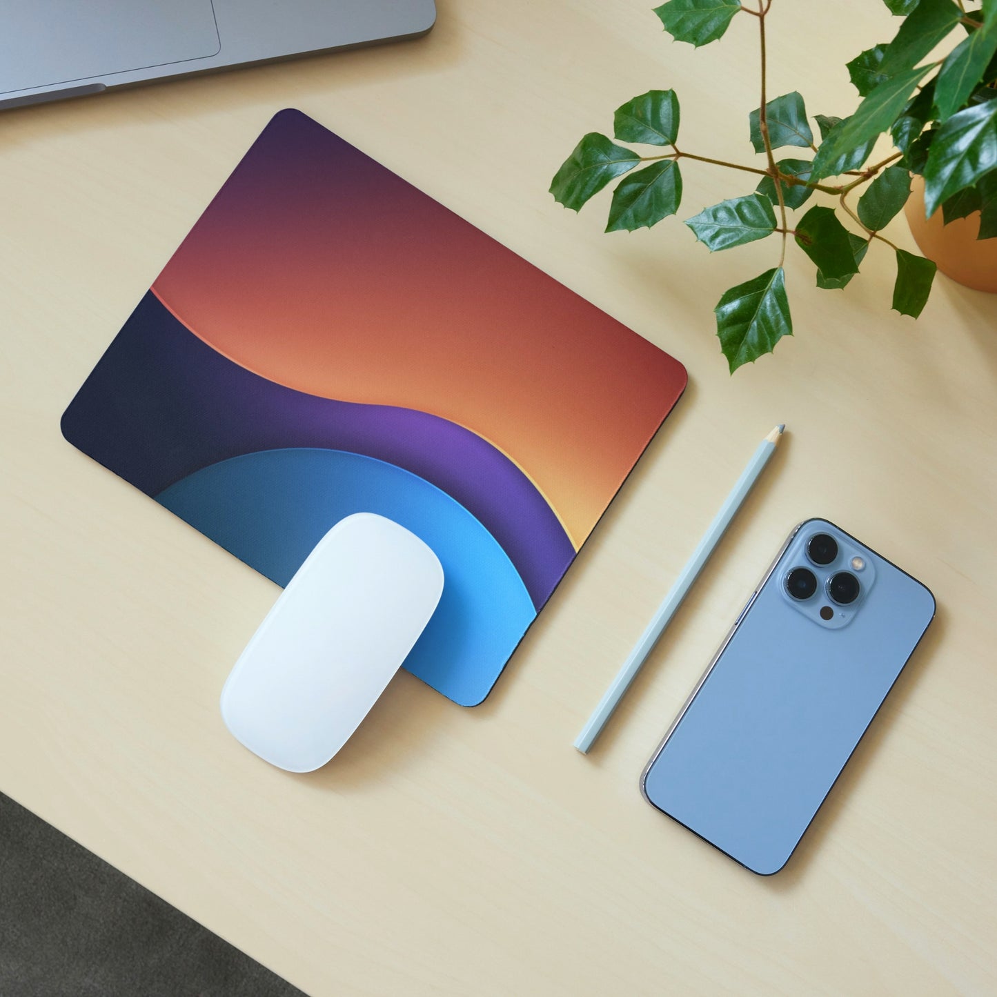 ABSTRACT MOUSE PAD (9 X 7.5 INCHES) - GAMING AND OFFICE MOUSE PAD | RUBBER BASE MOUSE PAD