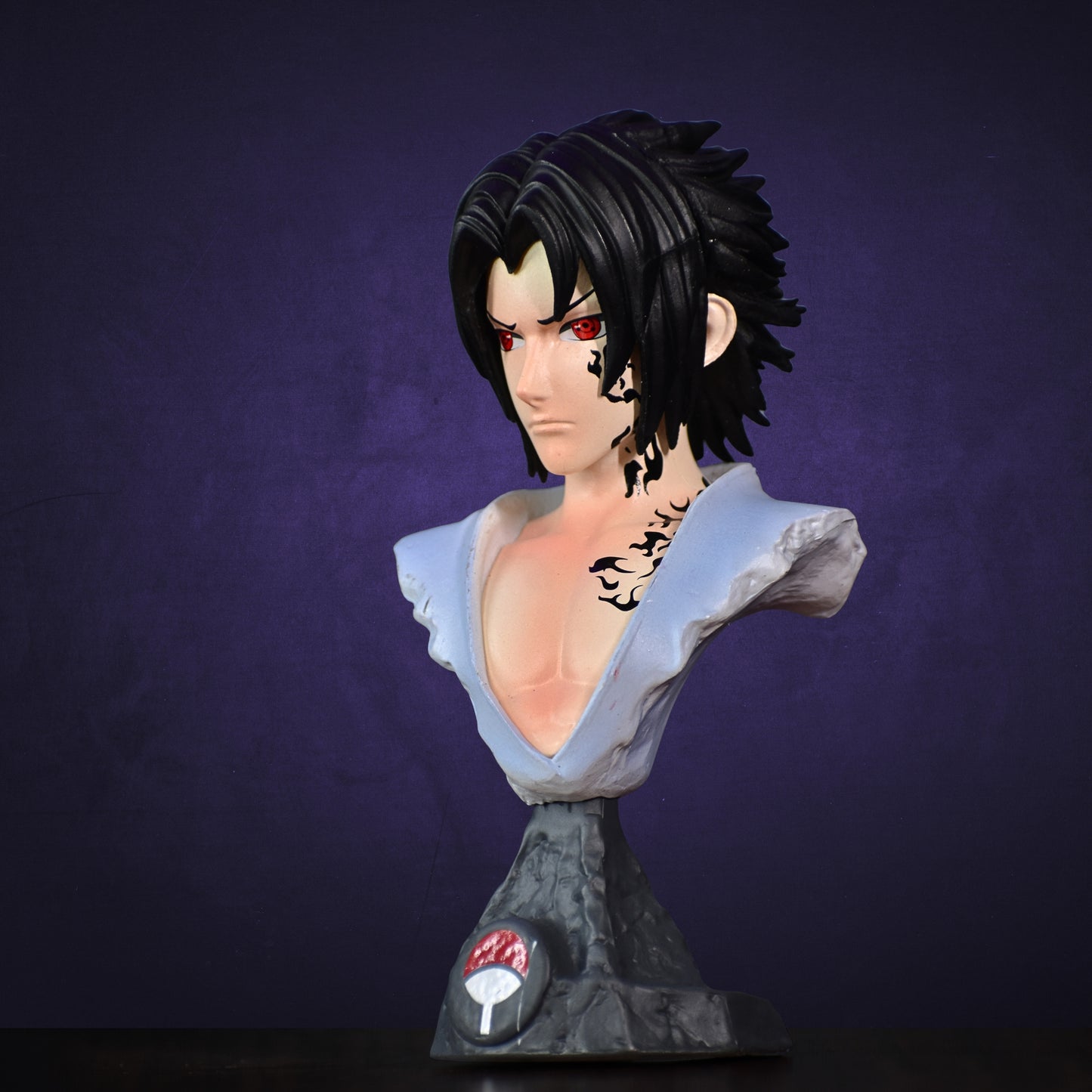 SASUKE UCHIHA BUST ACTION FIGURE WITH STAND (15 CM HEIGHT) - NARUTO