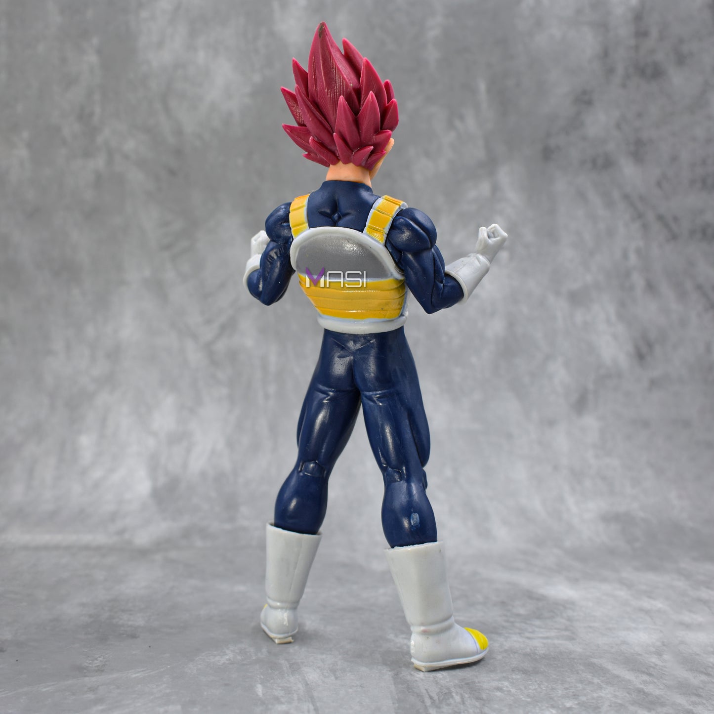 Combo Pack Prince Vegeta Action Figure With Keychain And Self Standing Vegeta Rose Figurine Collectible