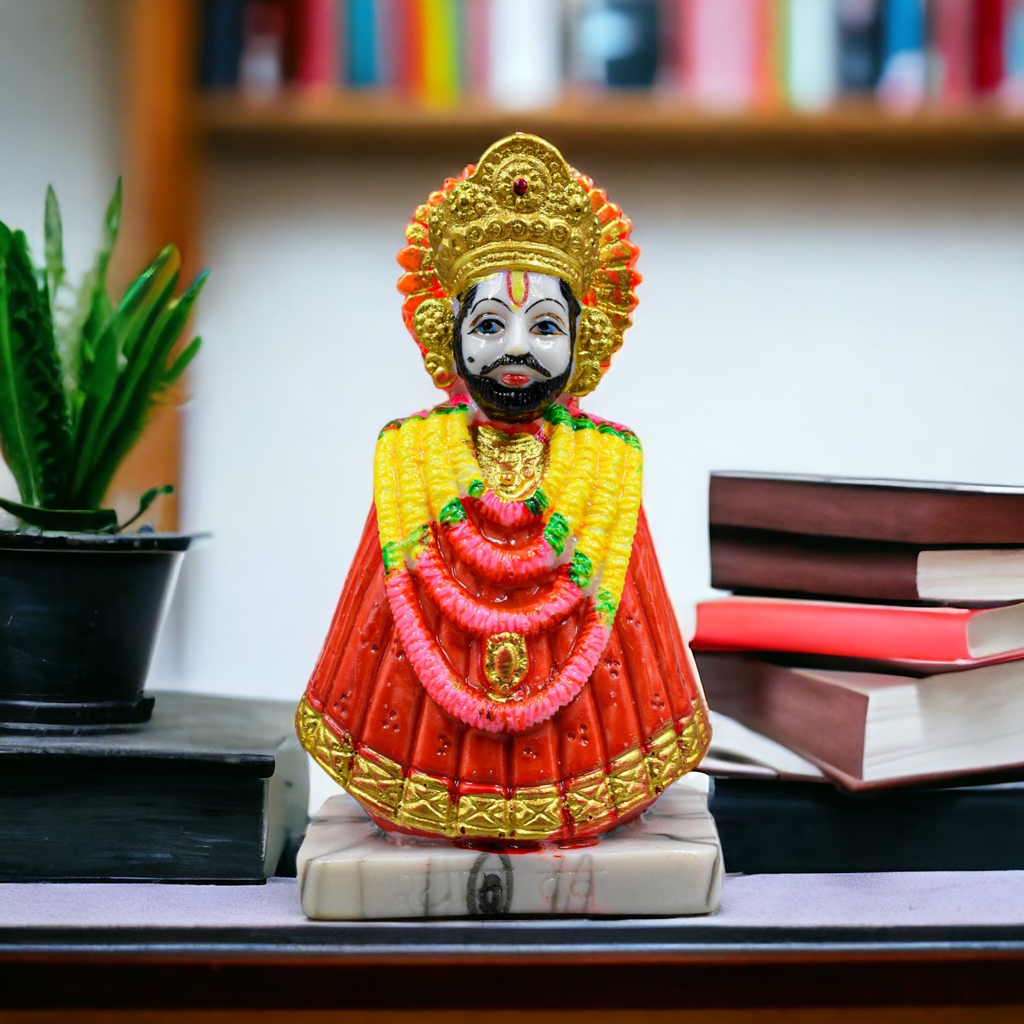 Baba Khatu Shyam Ji Idol Statue Murti For Car Dashboard/table/home Decoration (16 Cm Height)