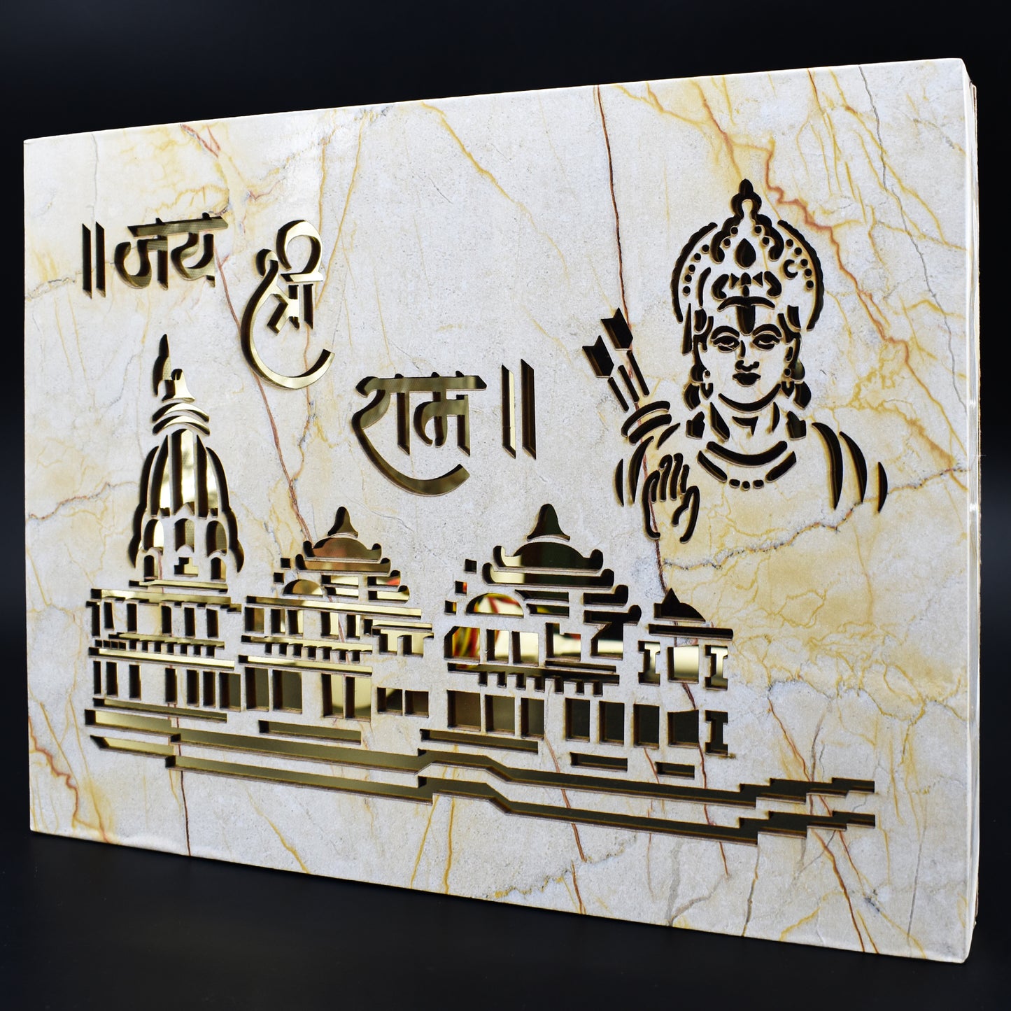 Jai Shree Ram |ram Mandir Home Decoration Wall Sculture For Living Room | Ram Mandir Ayodhya Sculpture