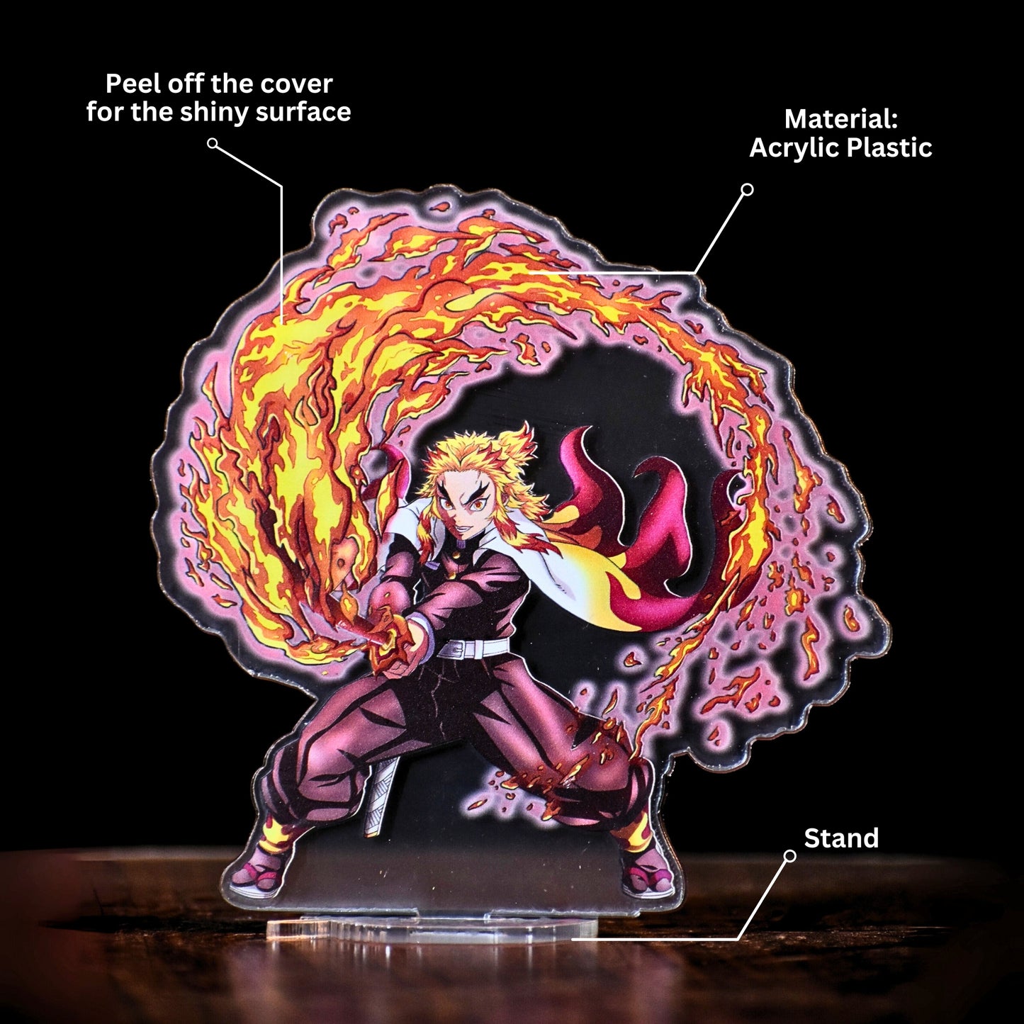 Rengoku Fire Sword Acrylic Model - Demon Slayer