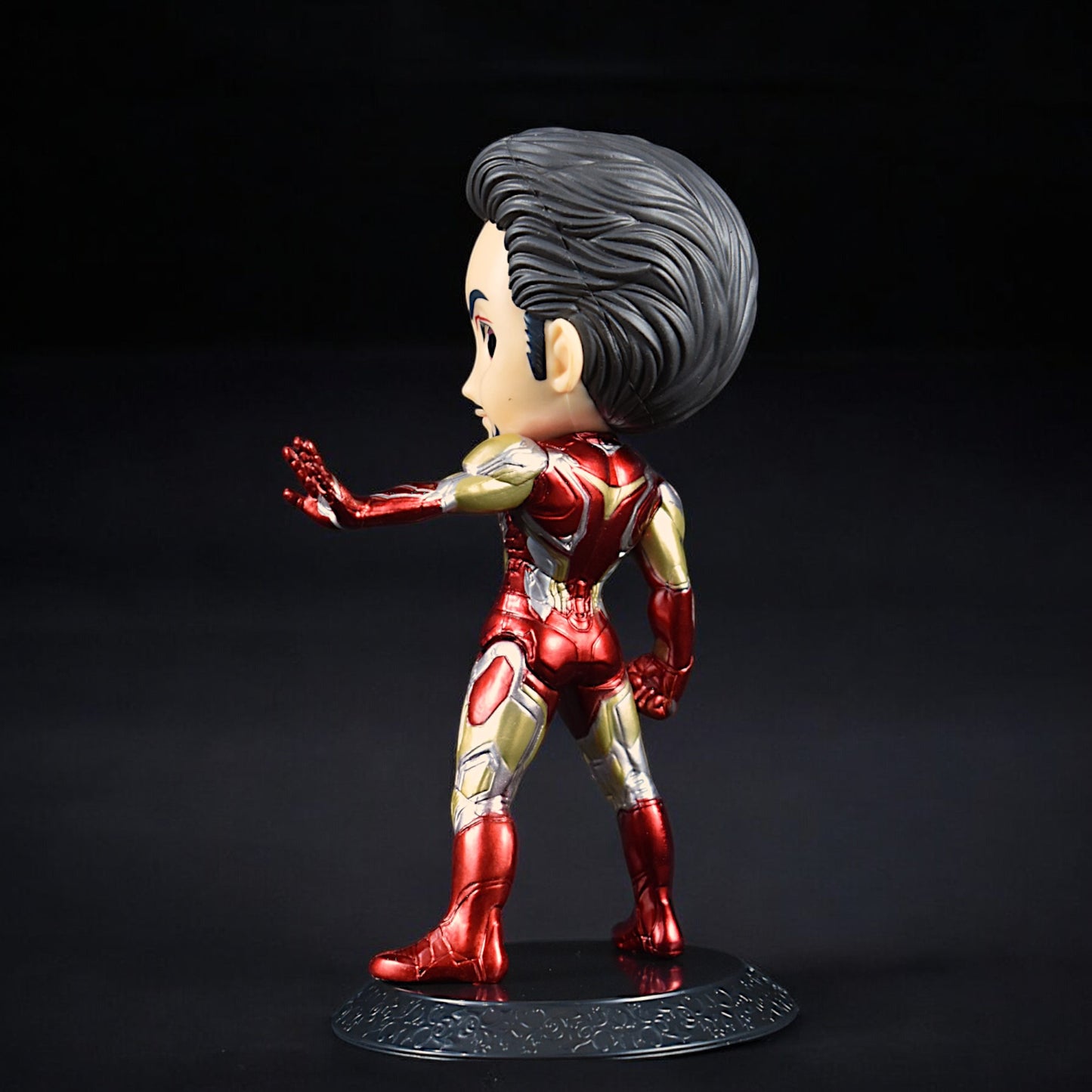 Iron Man Q Posket Action Figure With Stand (16 Cm Height)