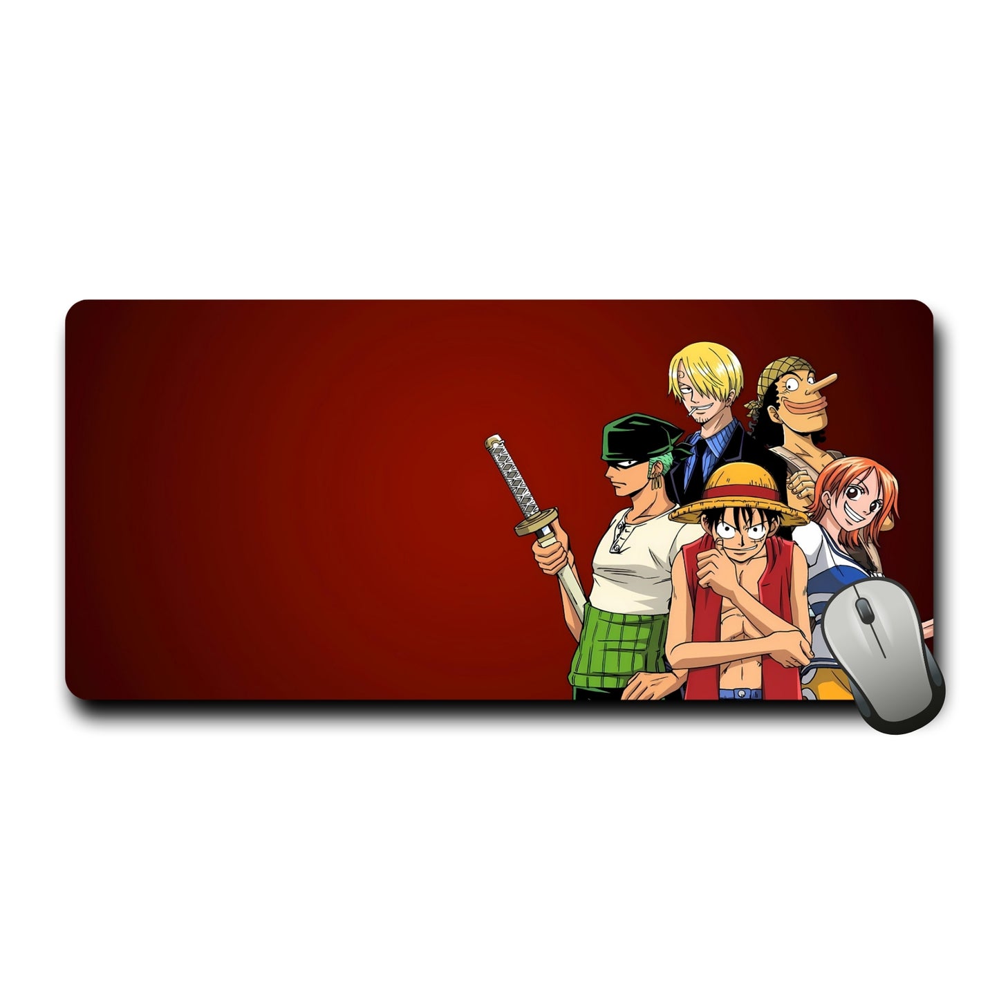 One Piece Luffy Crewmates Mouse Pad (23 X 11 Inches) - Gaming Mouse Pad