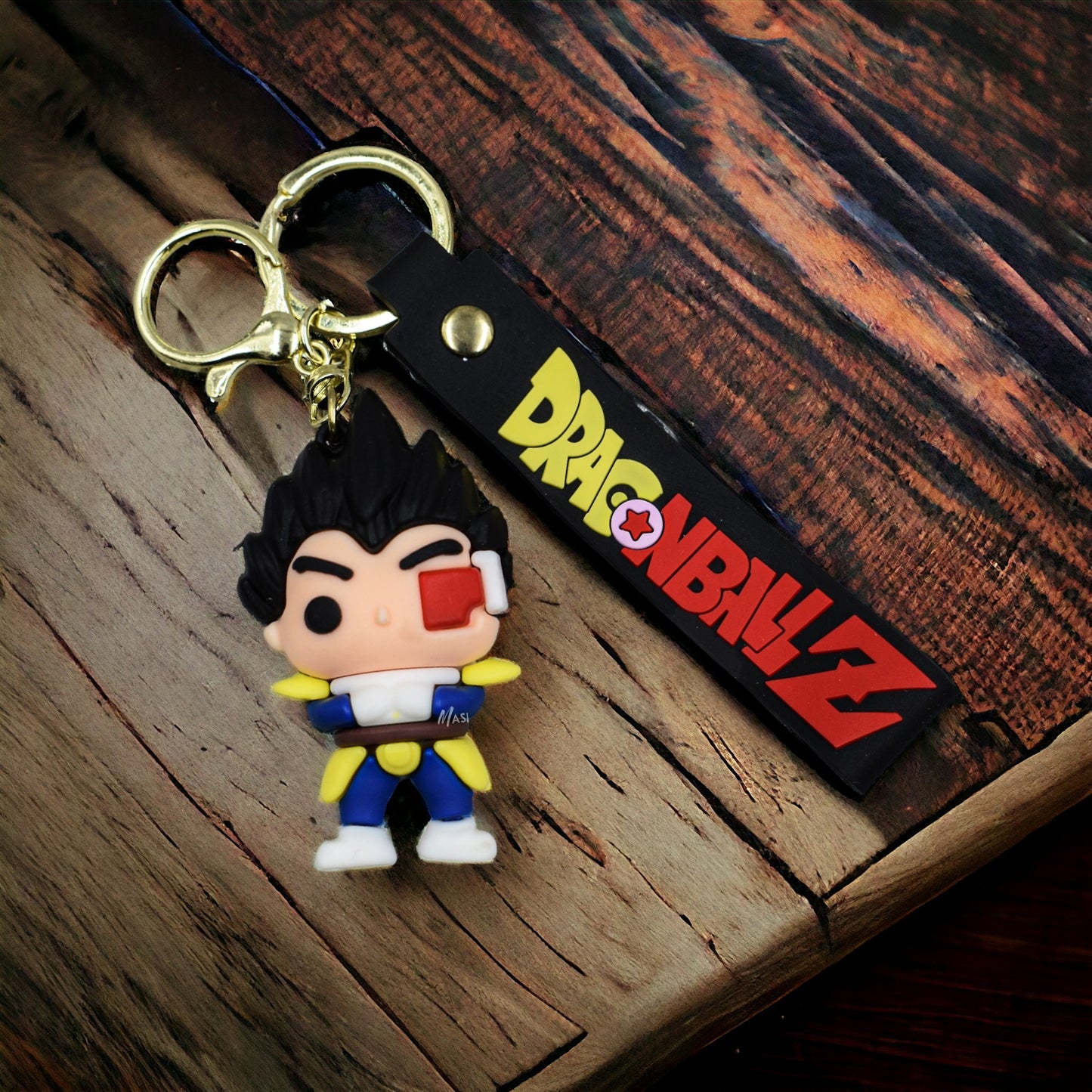 Combo Pack Prince Vegeta Action Figure With Keychain And Self Standing Vegeta Rose Figurine Collectible