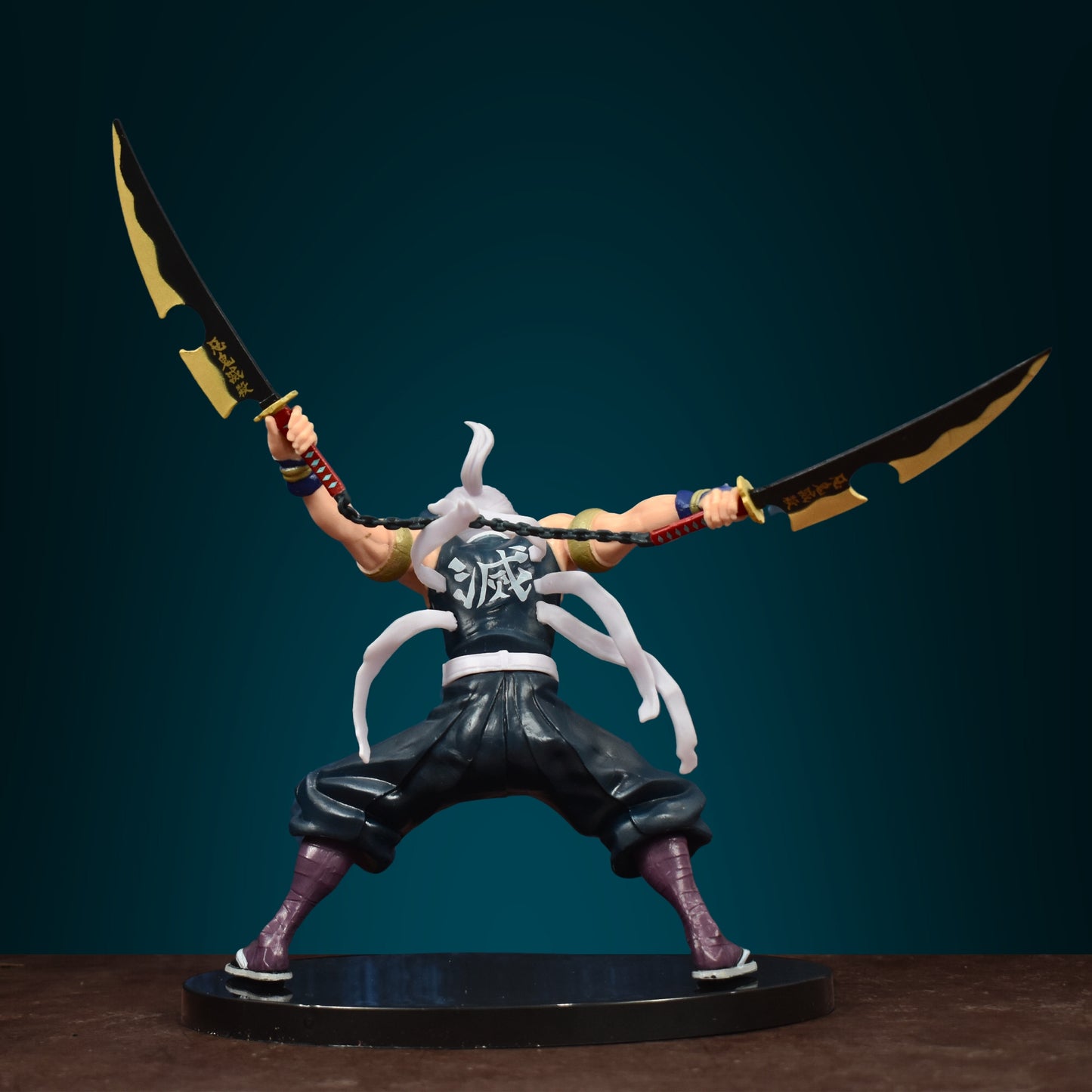THE WIND HASHIRA - TENGEN UZUI WITH SWORDS ACTION FIGURE (24 CM HEIGHT) - DEMON SLAYER