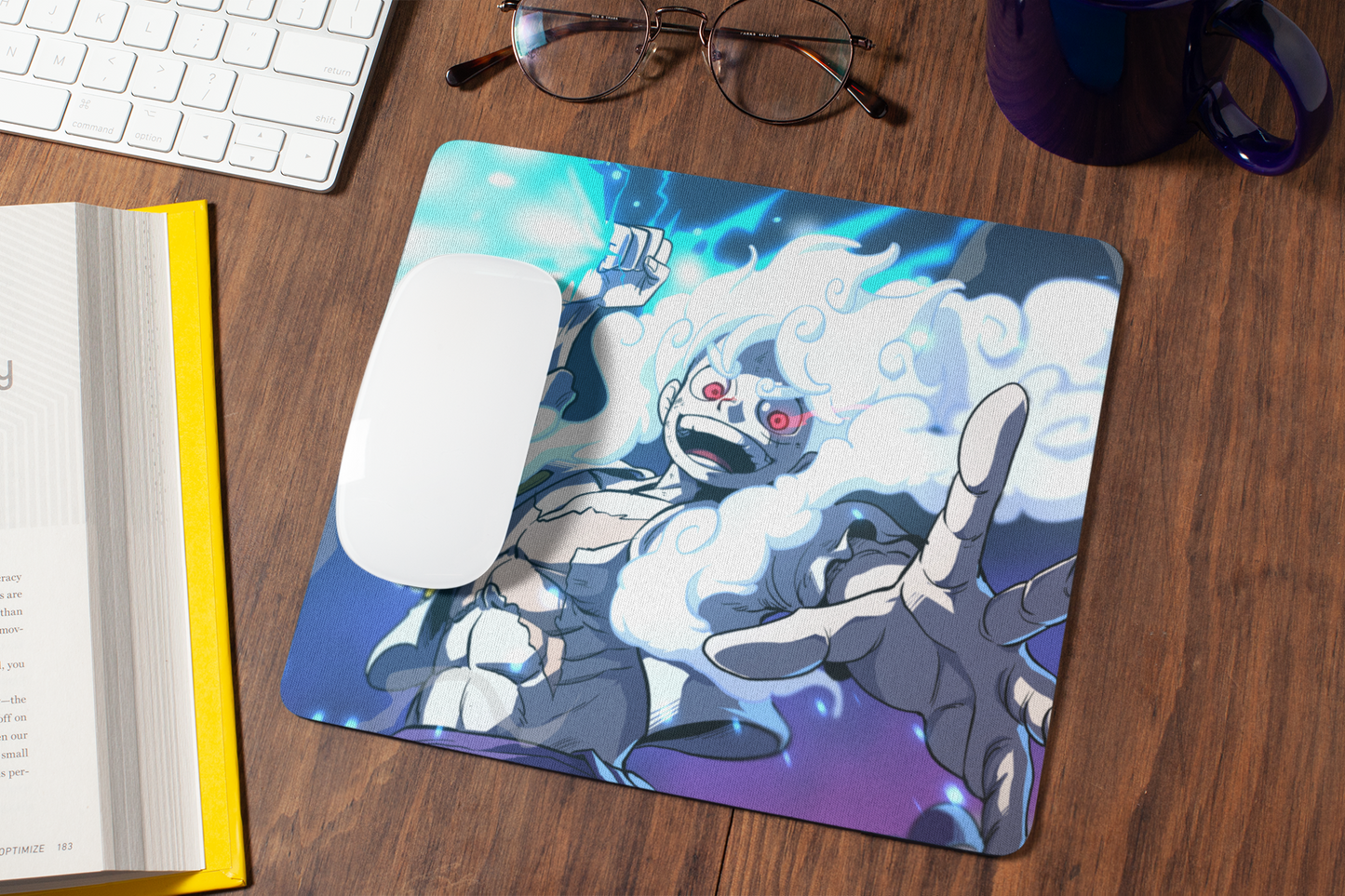 Luffy Gear 5 Mouse Pad (9 X 7.5 Inches) - Gaming And Officie Mouse Pad