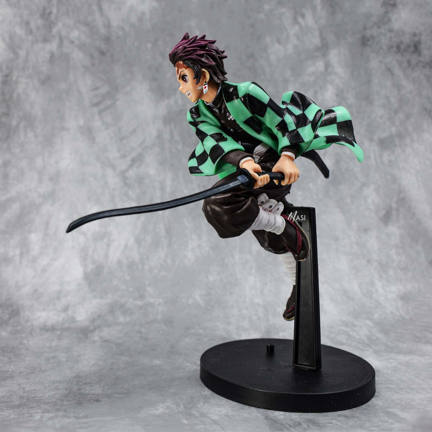 Demons Slayer Anime Tanjiro Action Figure With Stand 17 Cm
