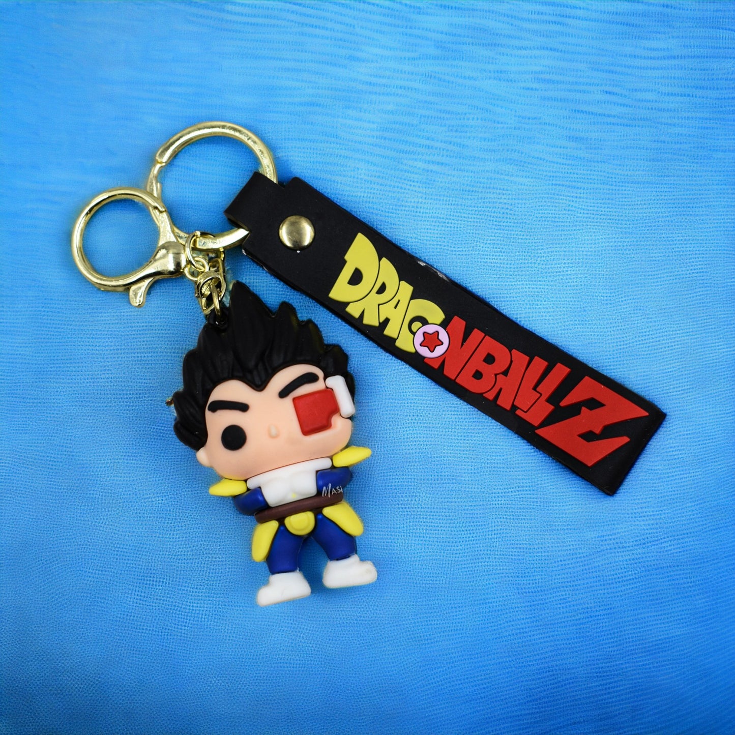 Combo Pack Prince Vegeta Action Figure With Keychain And Self Standing Vegeta Rose Figurine Collectible