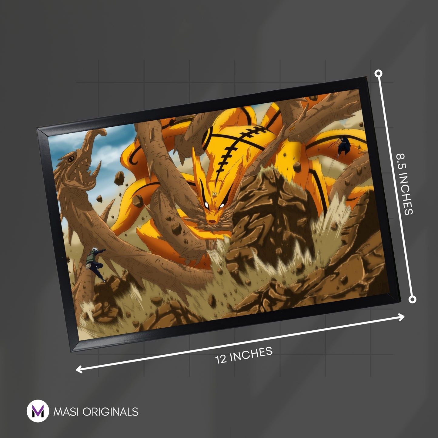 KURAMA RARE PHOTO FRAME (A4 SIZE) - NARUTO